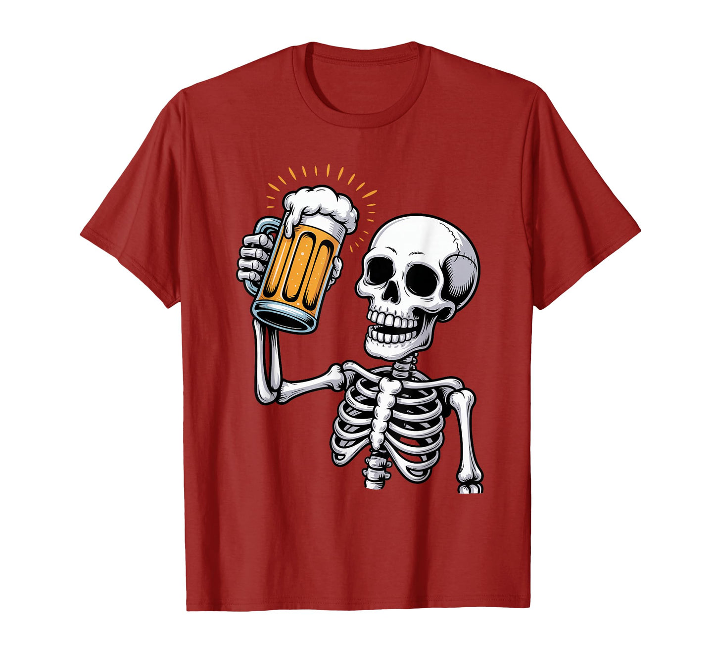 Funny Brewer Halloween Costume Spooky Skeleton Beer Lovers T-Shirt