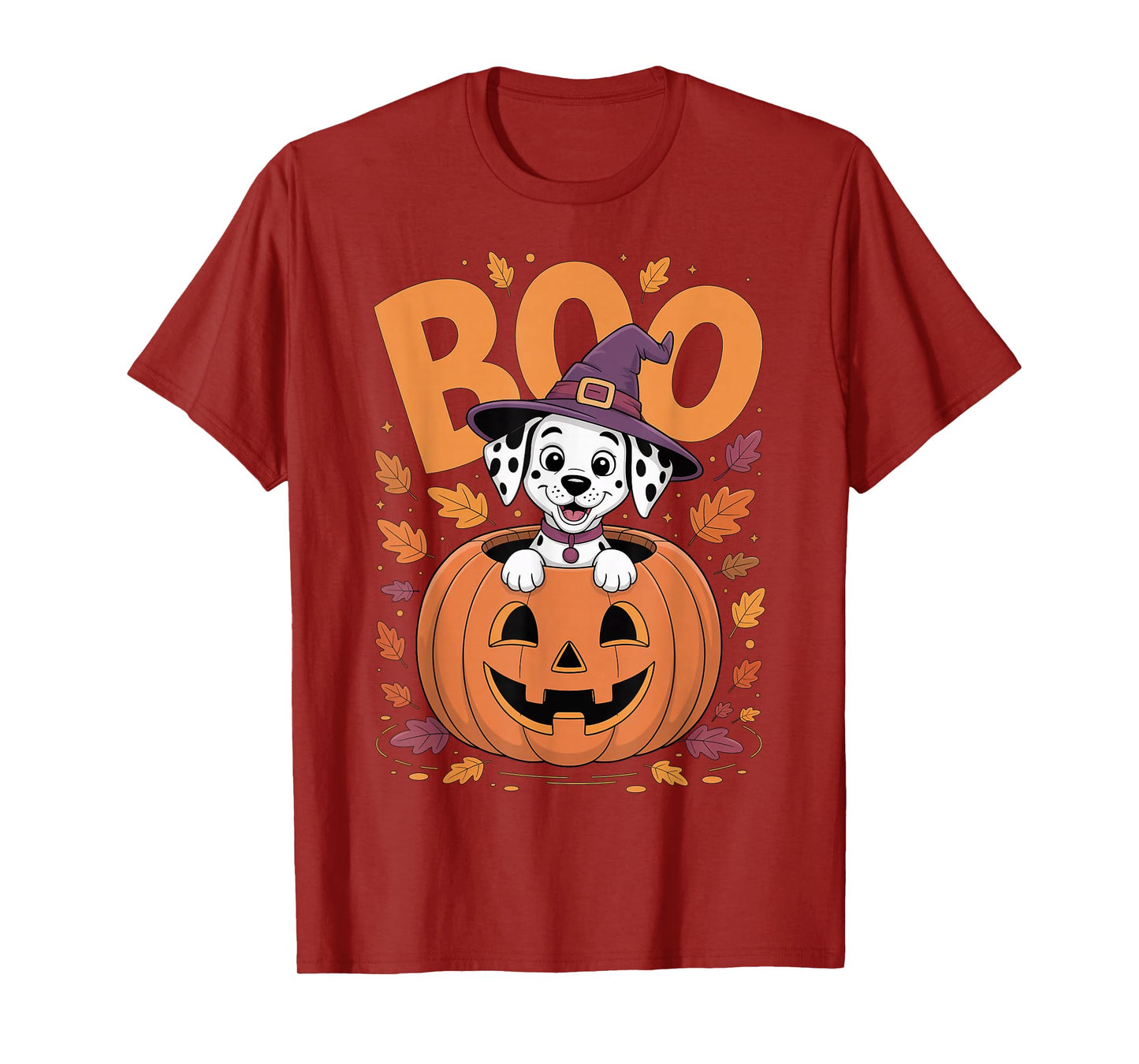 Dalmatian Costume on Pumpkin Halloween Dalmatian T-Shirt
