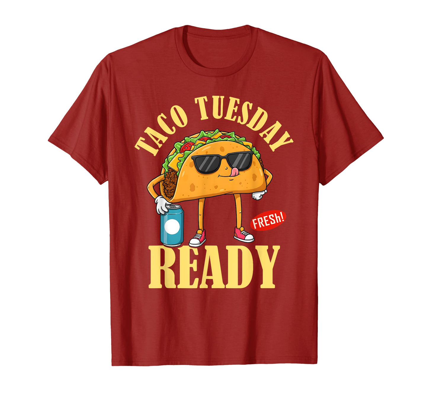 Taco Tuesday Ready Cinco De Mayo Funny Mexican Food Lover T-Shirt