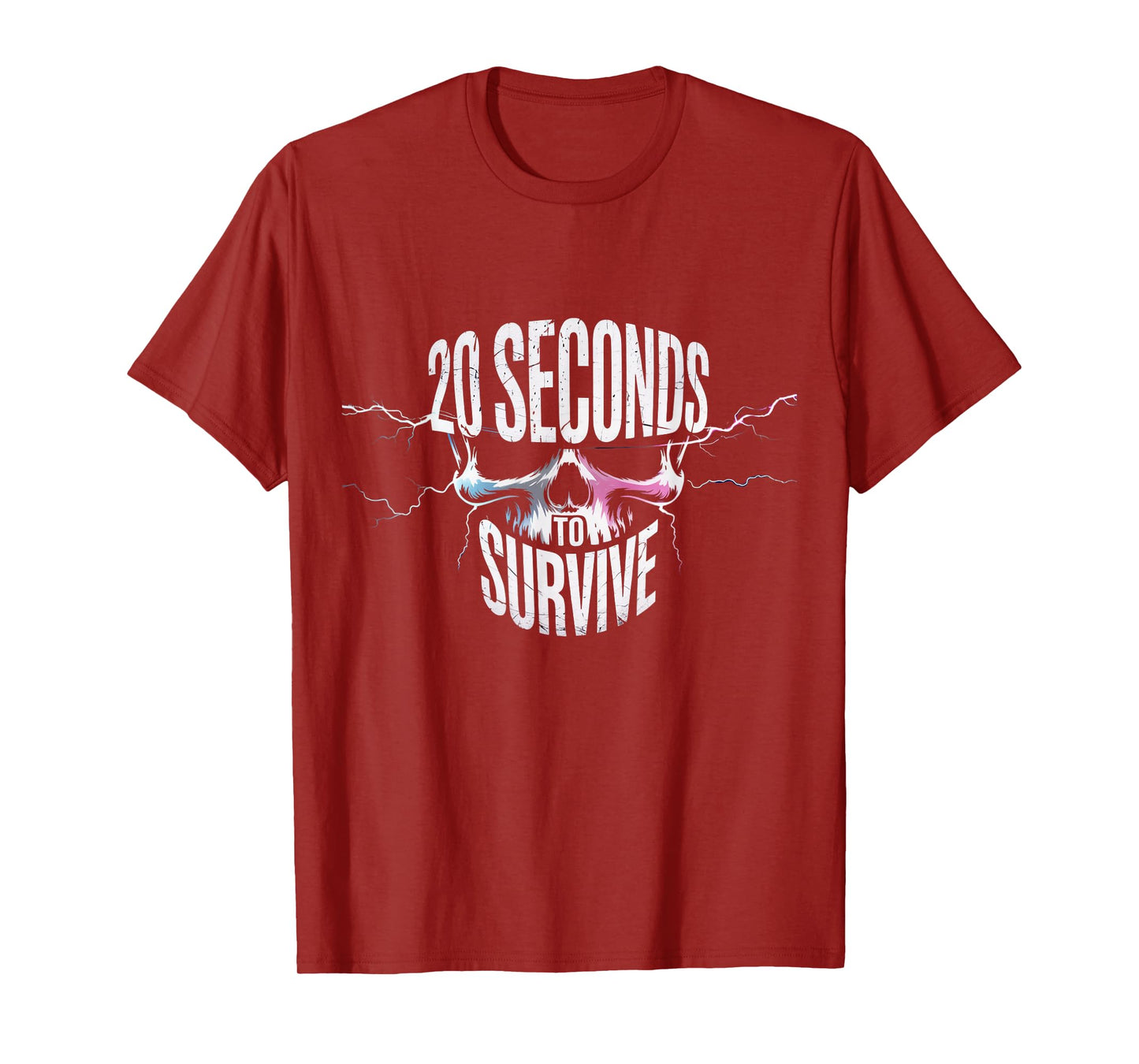 Skeleton Chase and Catch Tag Sport 20 Seconds to Survive Fun T-Shirt