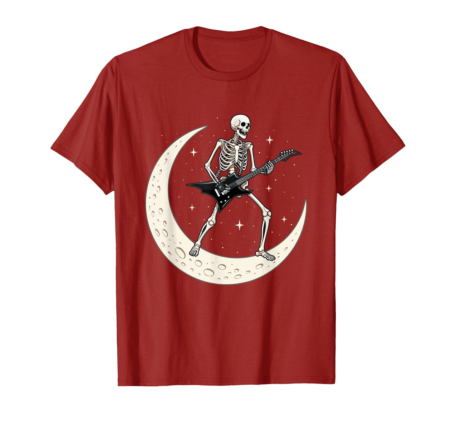 Guitarist Skeleton - Guitar Player Rock and Roll T-Shirt
