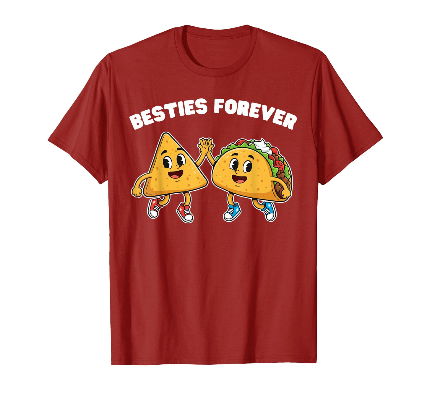 Besties Forever Nachos Tacos Kawaii for Boys Kids Girls T-Shirt
