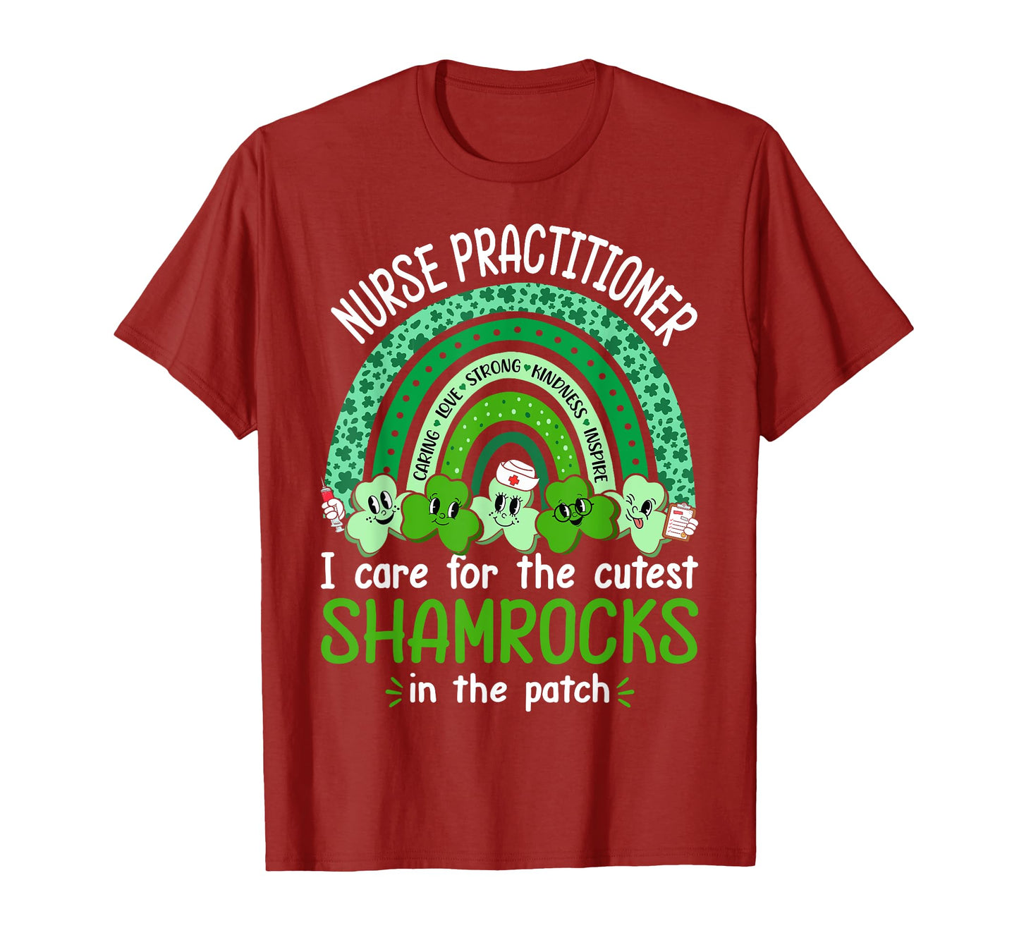 Nurse Practitioner Cutest Shamrocks Nurse St Patricks Day T-Shirt