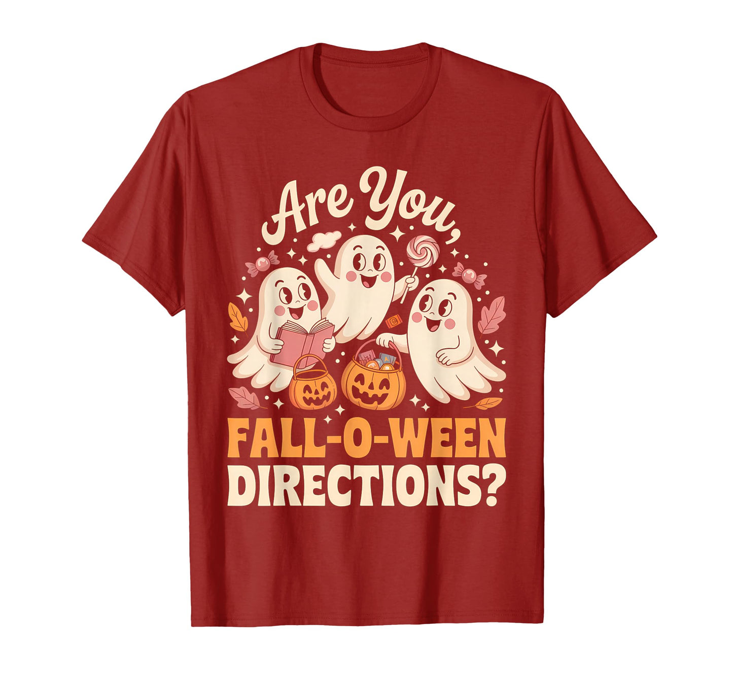 Funny Halloween Teacher Joke are You Fall O Ween Directions T-Shirt