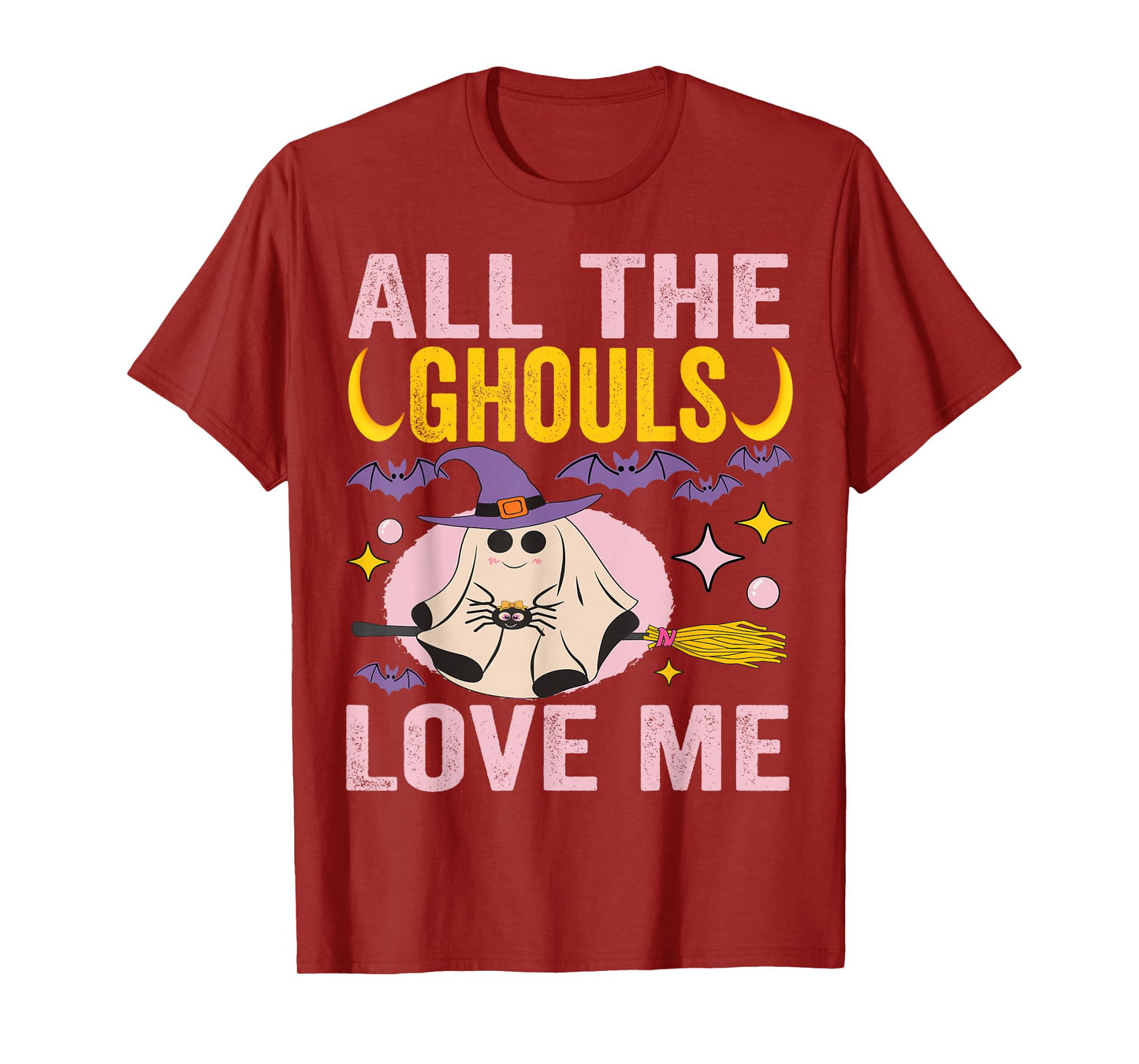 All The Ghouls Love Me Cute Halloween Child Ghost Costume T-Shirt