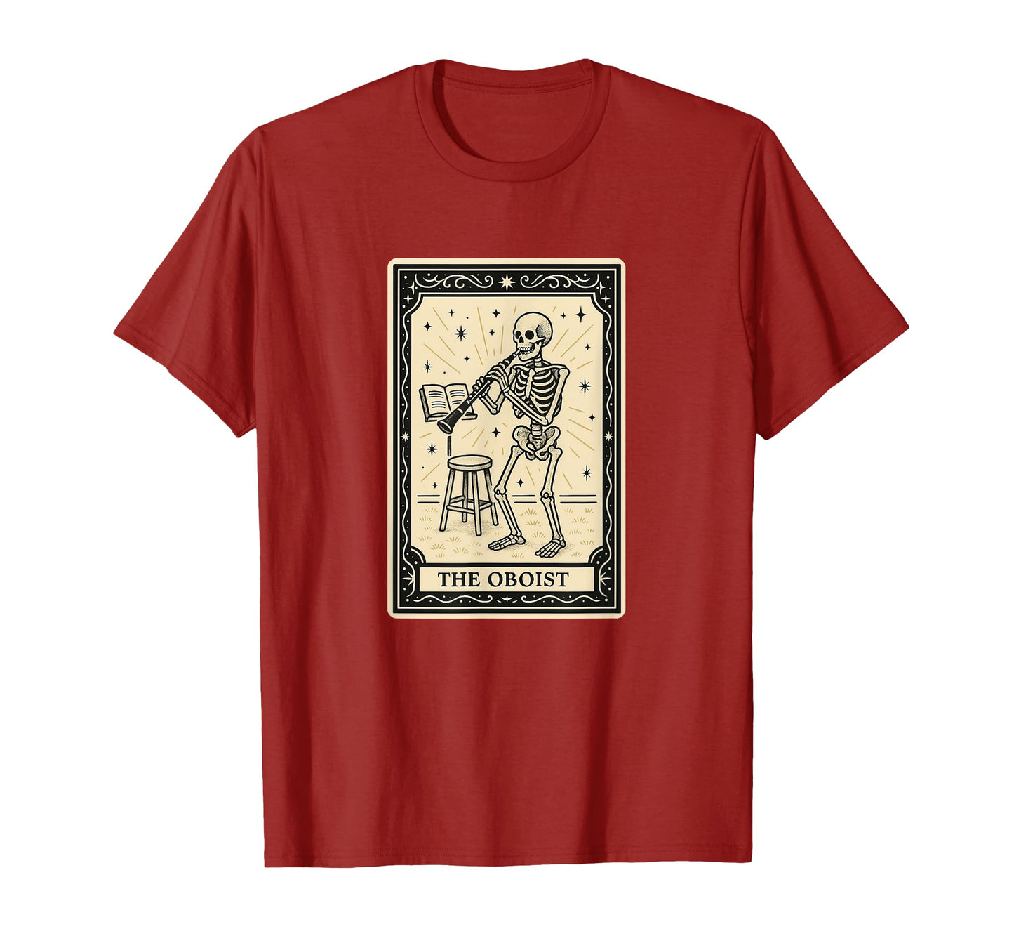 The Oboist Tarot Card - Halloween Spooky Gothic Oboe Player T-Shirt