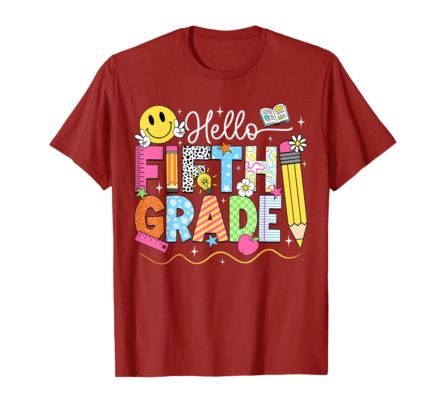 Hello Fifth Grade Team 5th Grade Back To School Teacher Kids T-Shirt