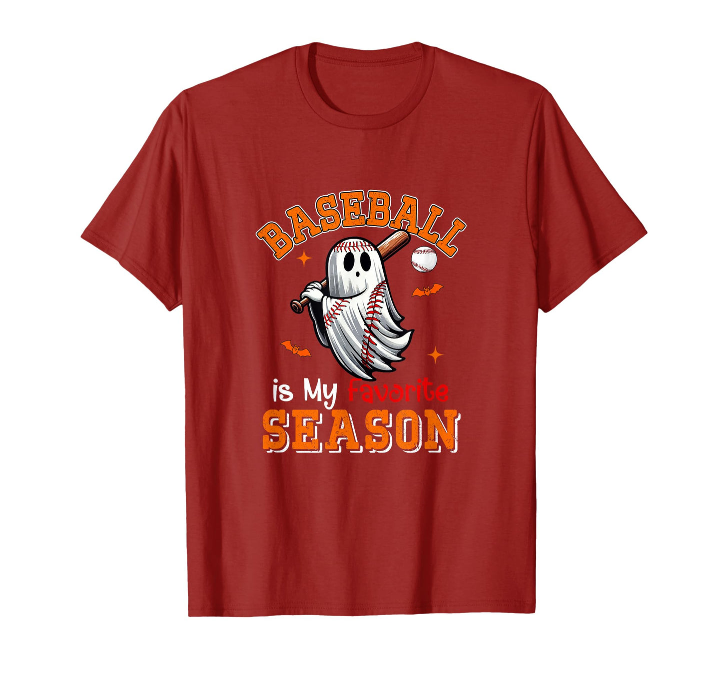 Baseball is Favorite Season Costume Player Halloween Boo T-Shirt