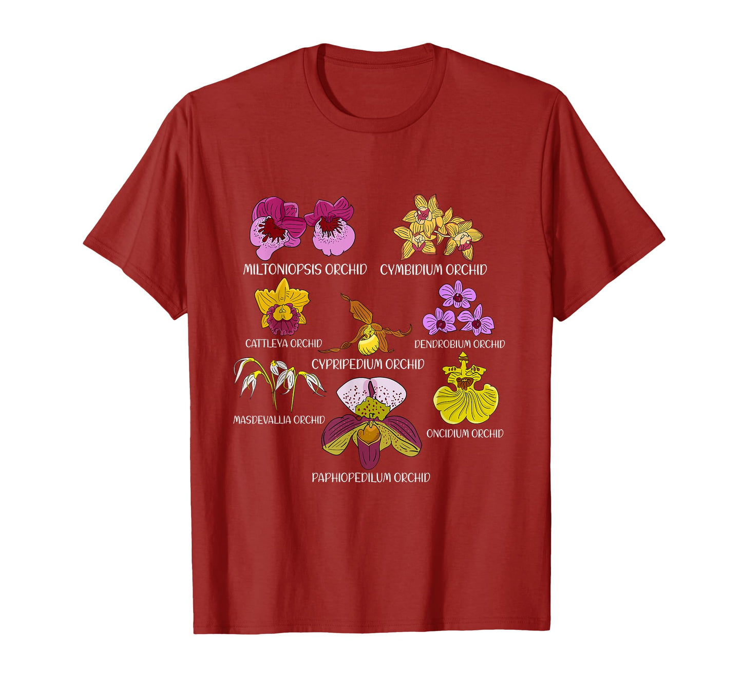 Orchid Species Flower Lover Florist Orchids T-Shirt