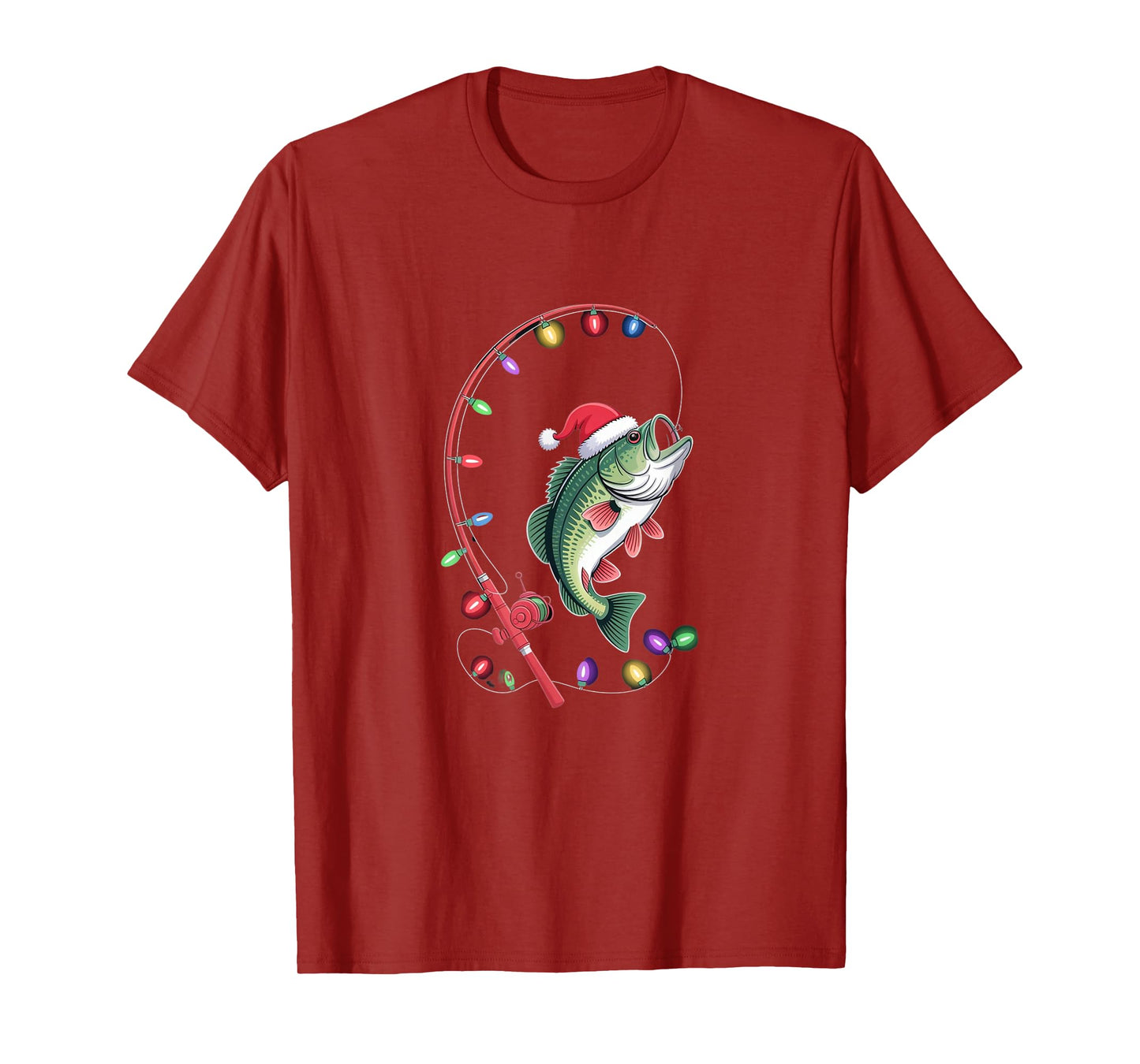 Bass Christmas – Funny Fishing Holiday T-Shirt