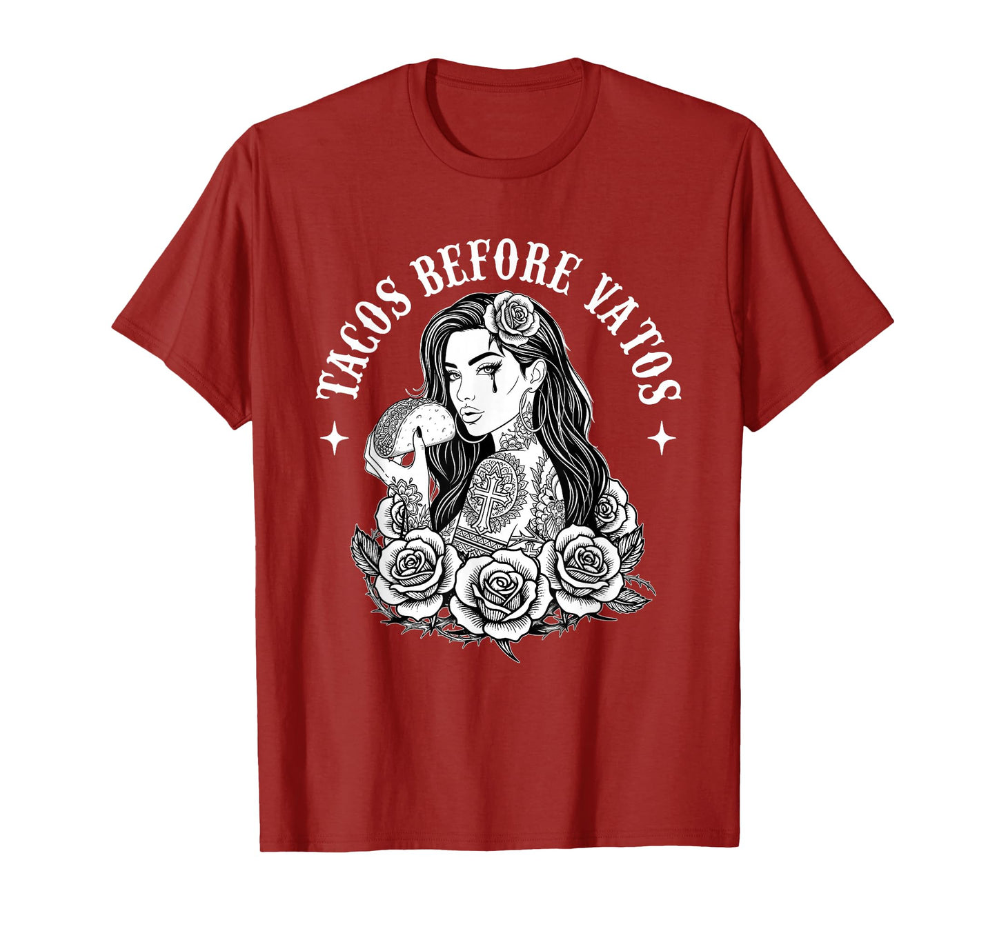 Tacos Before Vatos - Taco Lover Mexican Food Cinco de Mayo T-Shirt
