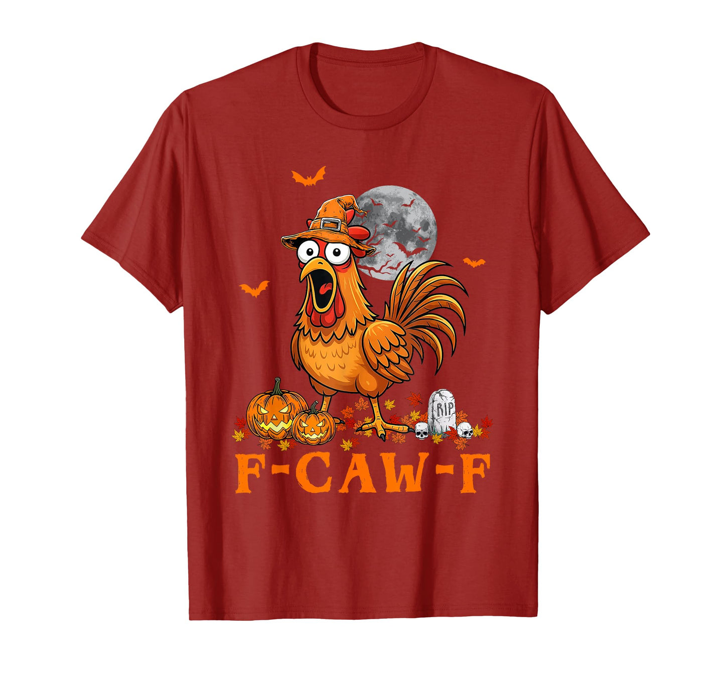 F-Caw-F Chicken Funny Halloween Rooster Meme T-Shirt