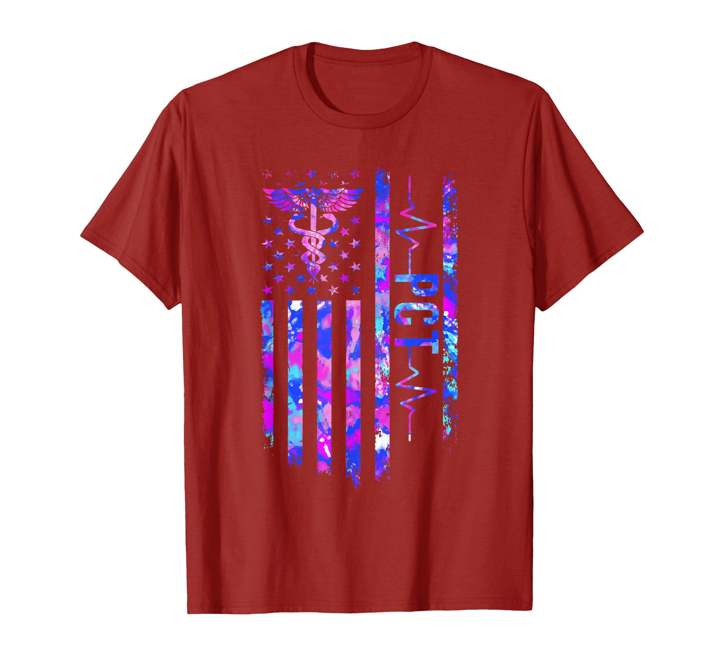 PCT US Flag Patient Care Tech Patient Care Technician T-Shirt