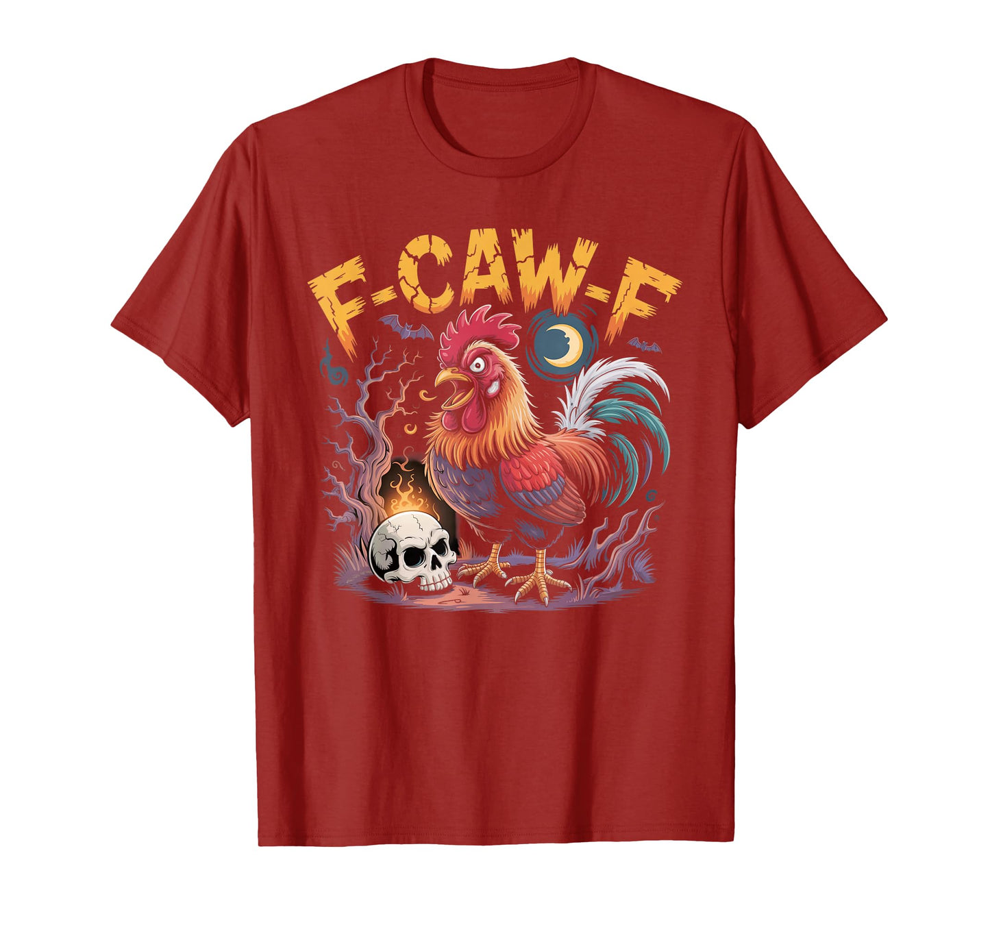 F-Caw-F Funny Chicken Halloween Rooster Meme T-Shirt