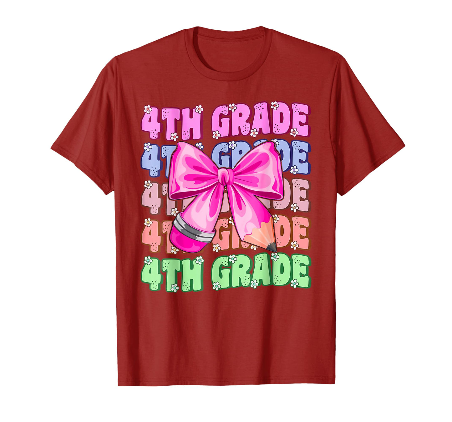 Groovy 4th Grade Back To School First Day of Fourth Grade T-Shirt