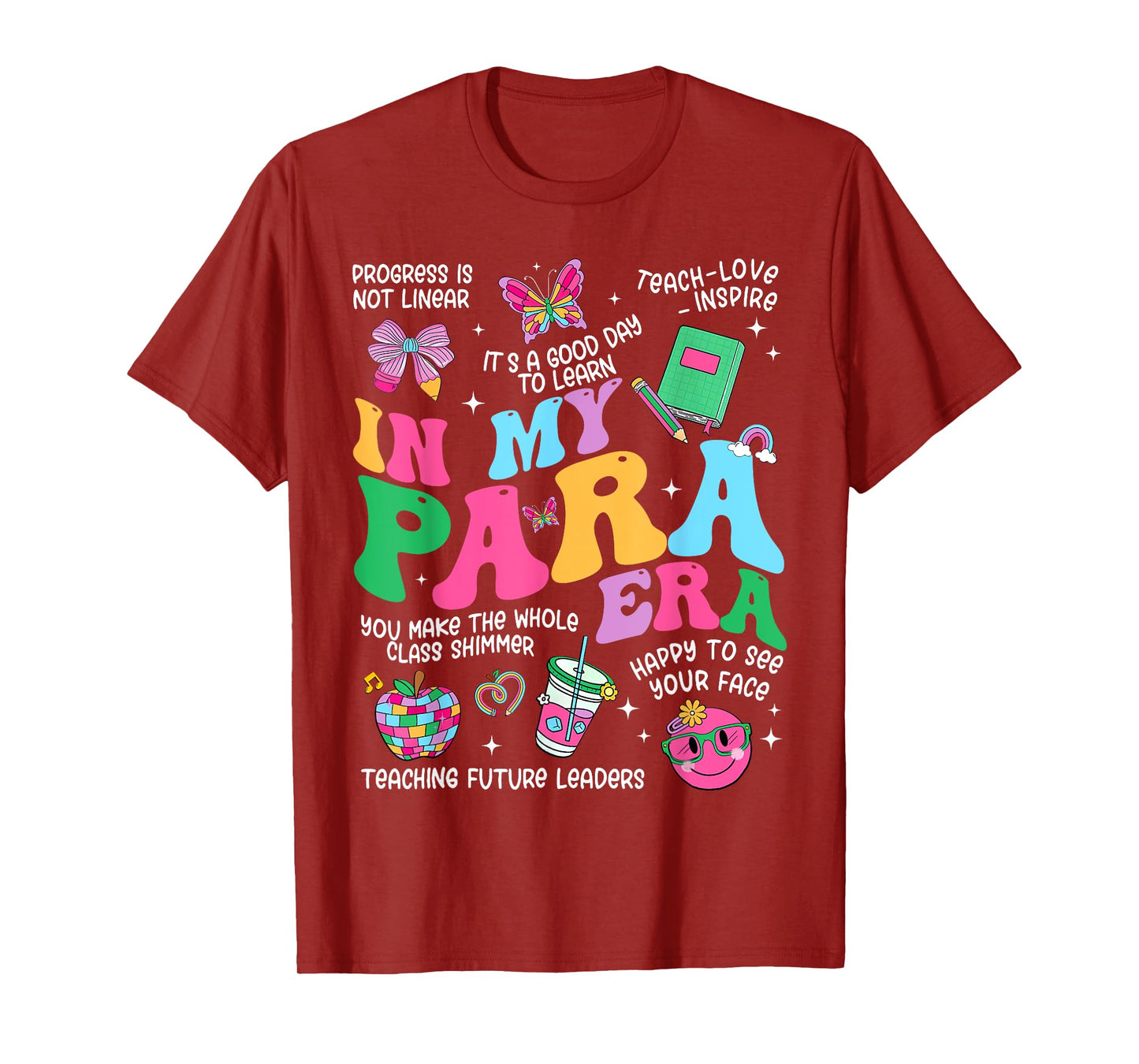 Paraprofesstional Teacher Groovy In My Para Era T-Shirt