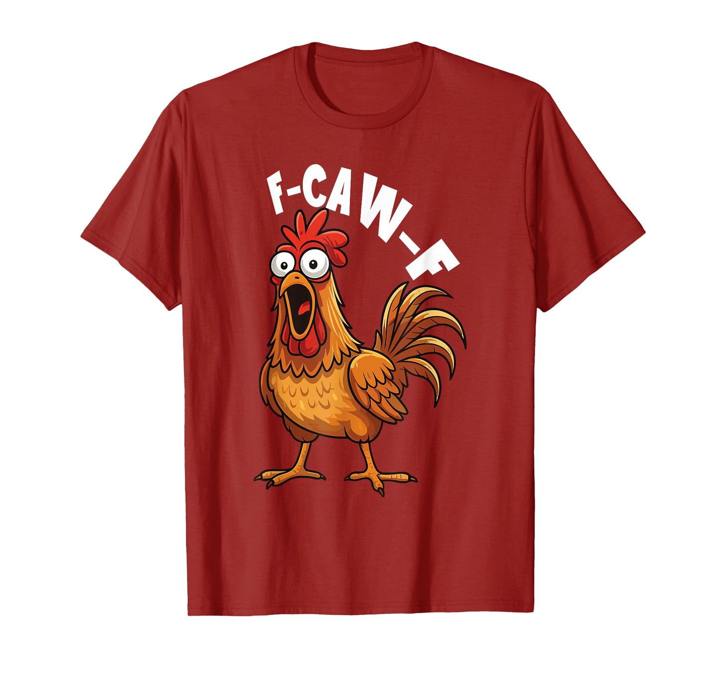 F-Caw-F Chicken Funny Halloween Raven Moon T-Shirt