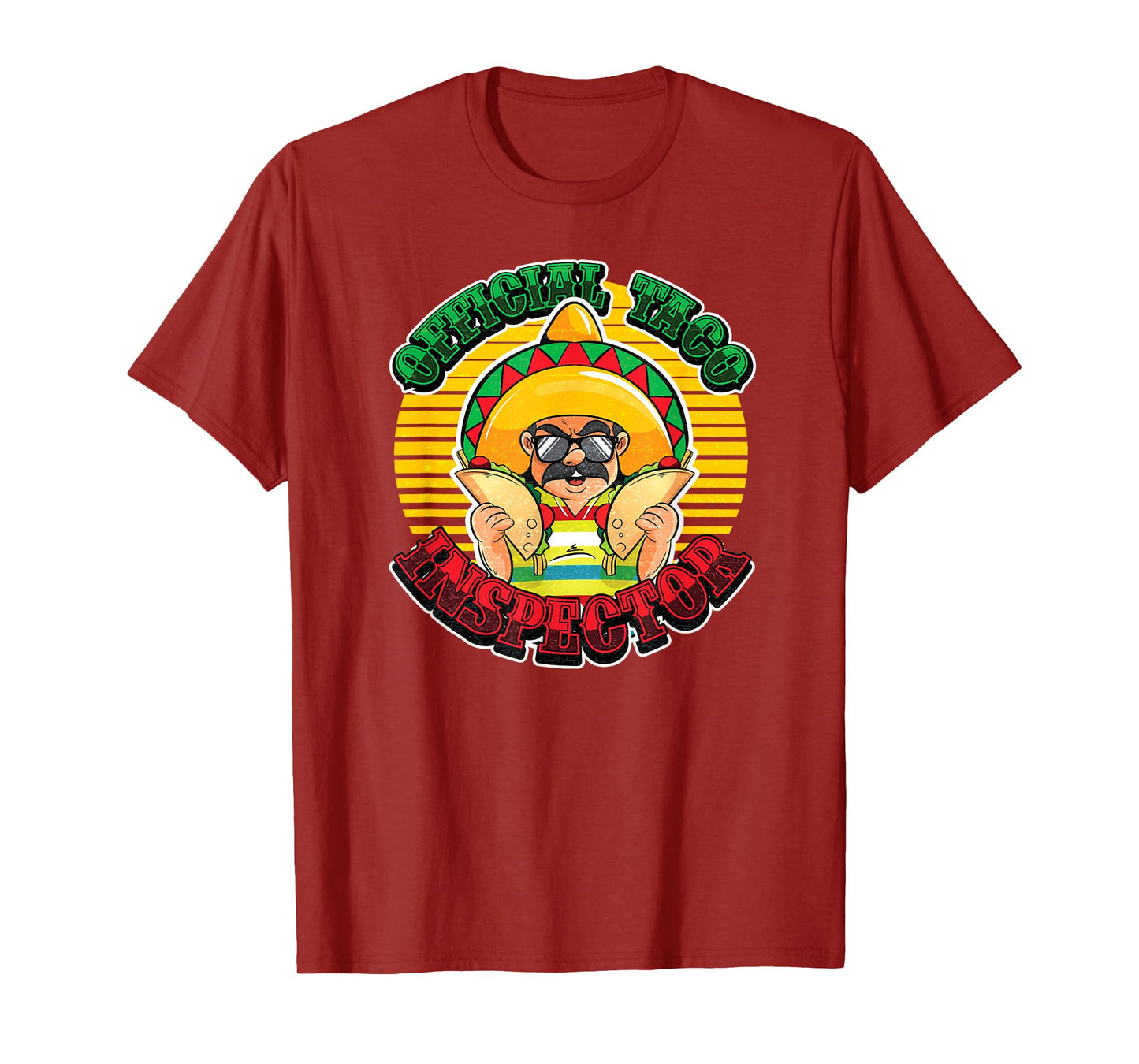 Funny Official Taco Inspector Shirt Taco Lover Gift Tshirt T-Shirt