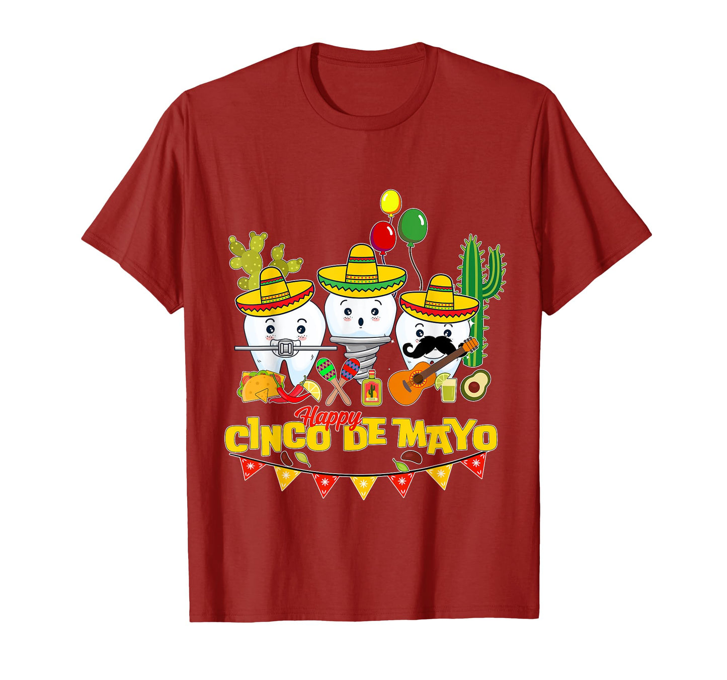 Funny Dental assistant Dentist Dental student Cinco de mayo T-Shirt