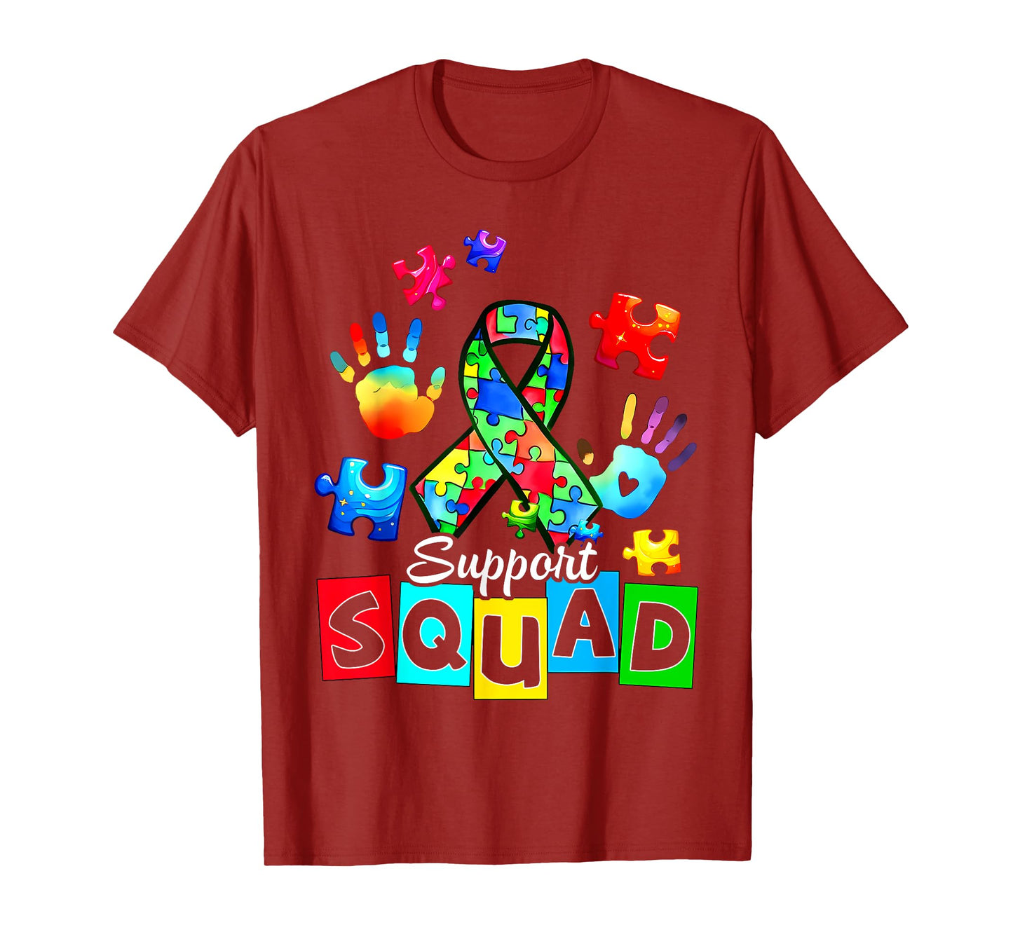 Autism Awareness Autism Support Squad Family T-Shirt