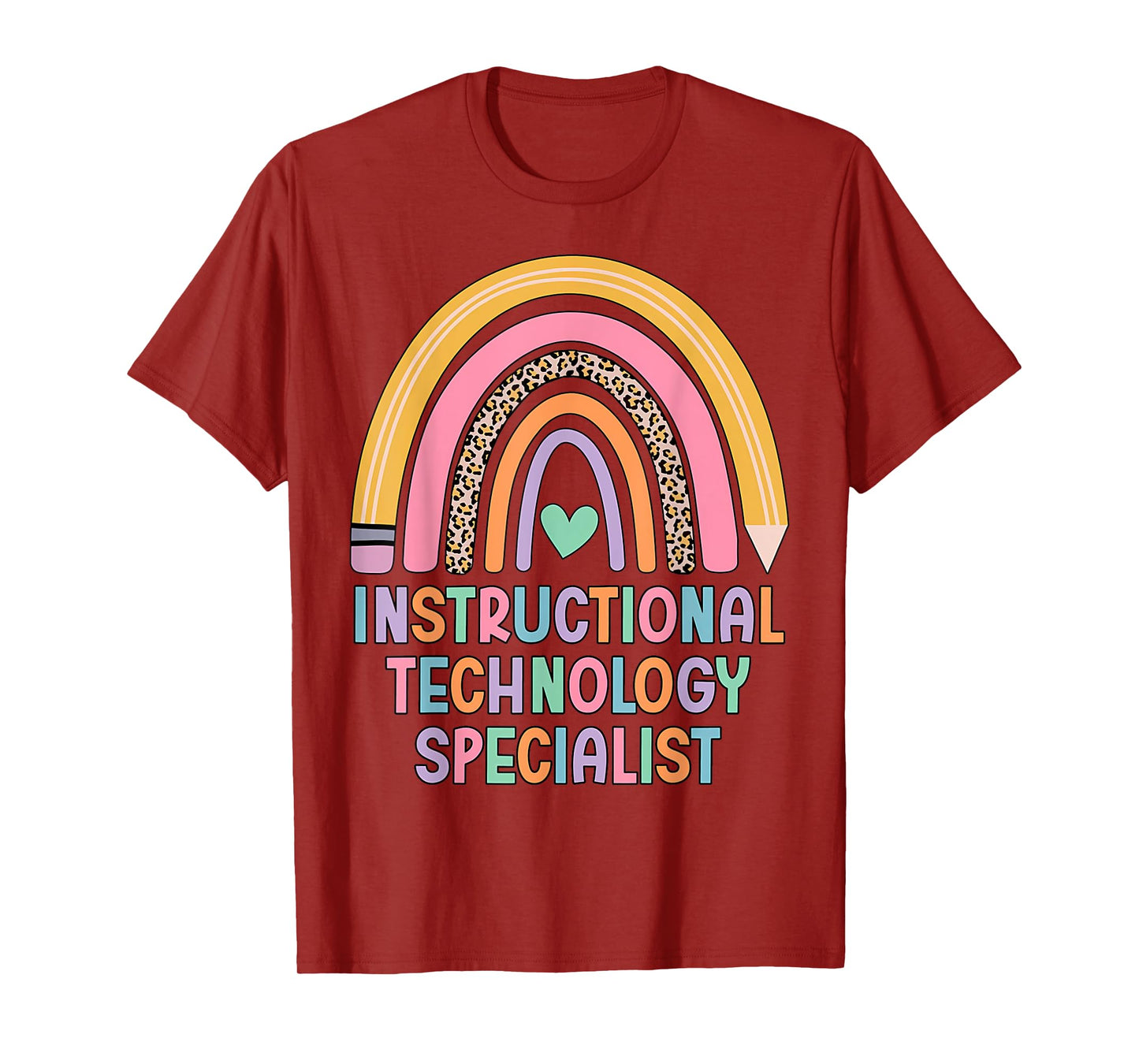 Rainbow Instructional Technology Specialist Computer Teacher T-Shirt