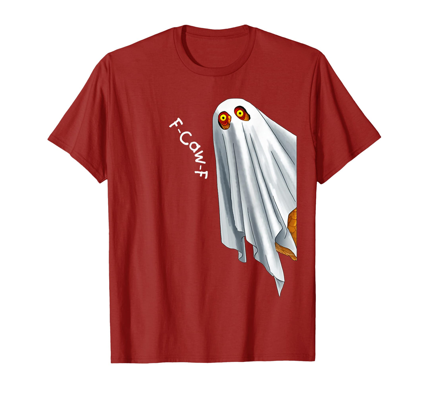 Funny FCAWF Chicken F-Caw-F Chicken for Halloween Men Women T-Shirt