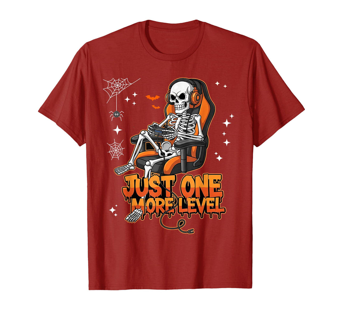 Skeleton Gamer Halloween Costume Video Gaming Funny Boys T-Shirt