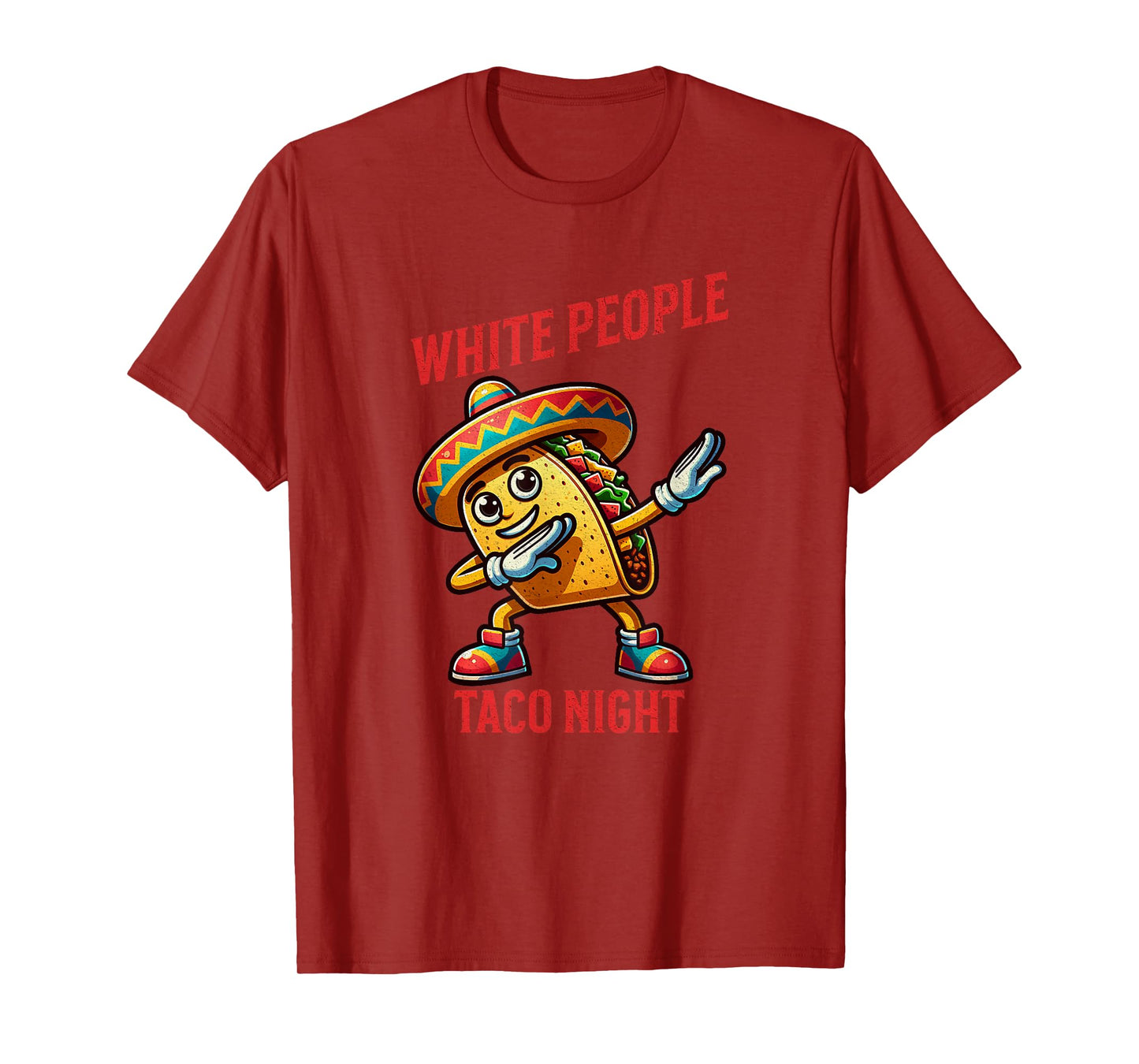 White People Taco Night Funny Taco T-Shirt