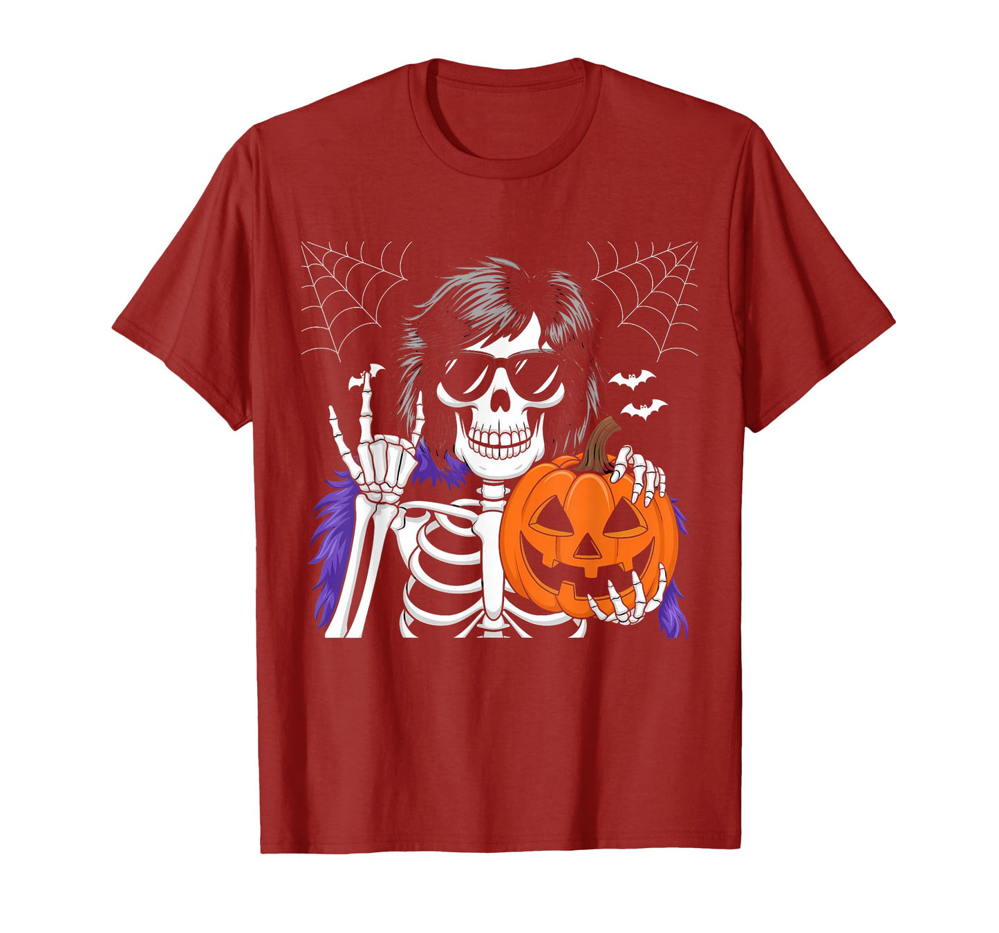 Spooky Bigfoot Jack O Lantern Skeleton Halloween T-Shirt