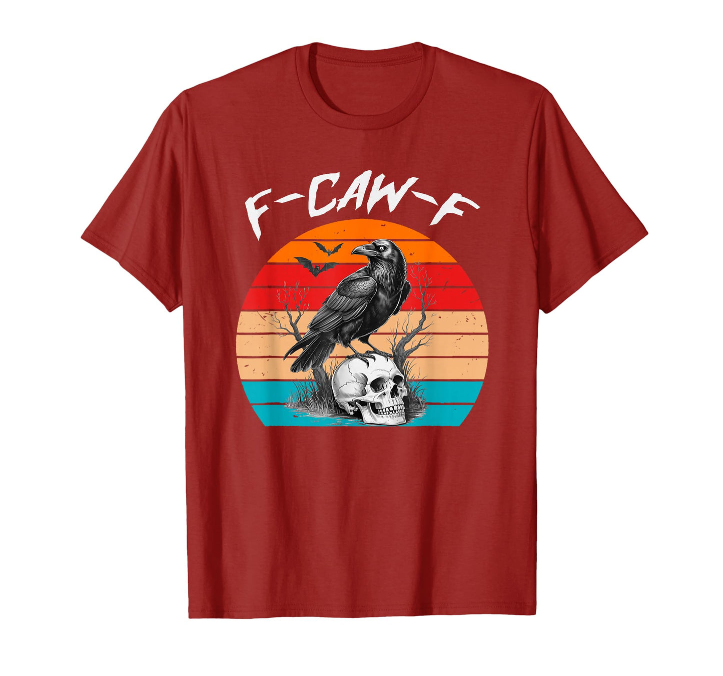 Halloween F Caw F Black Bird F-Caw-F Crow Women Men Vintage T-Shirt