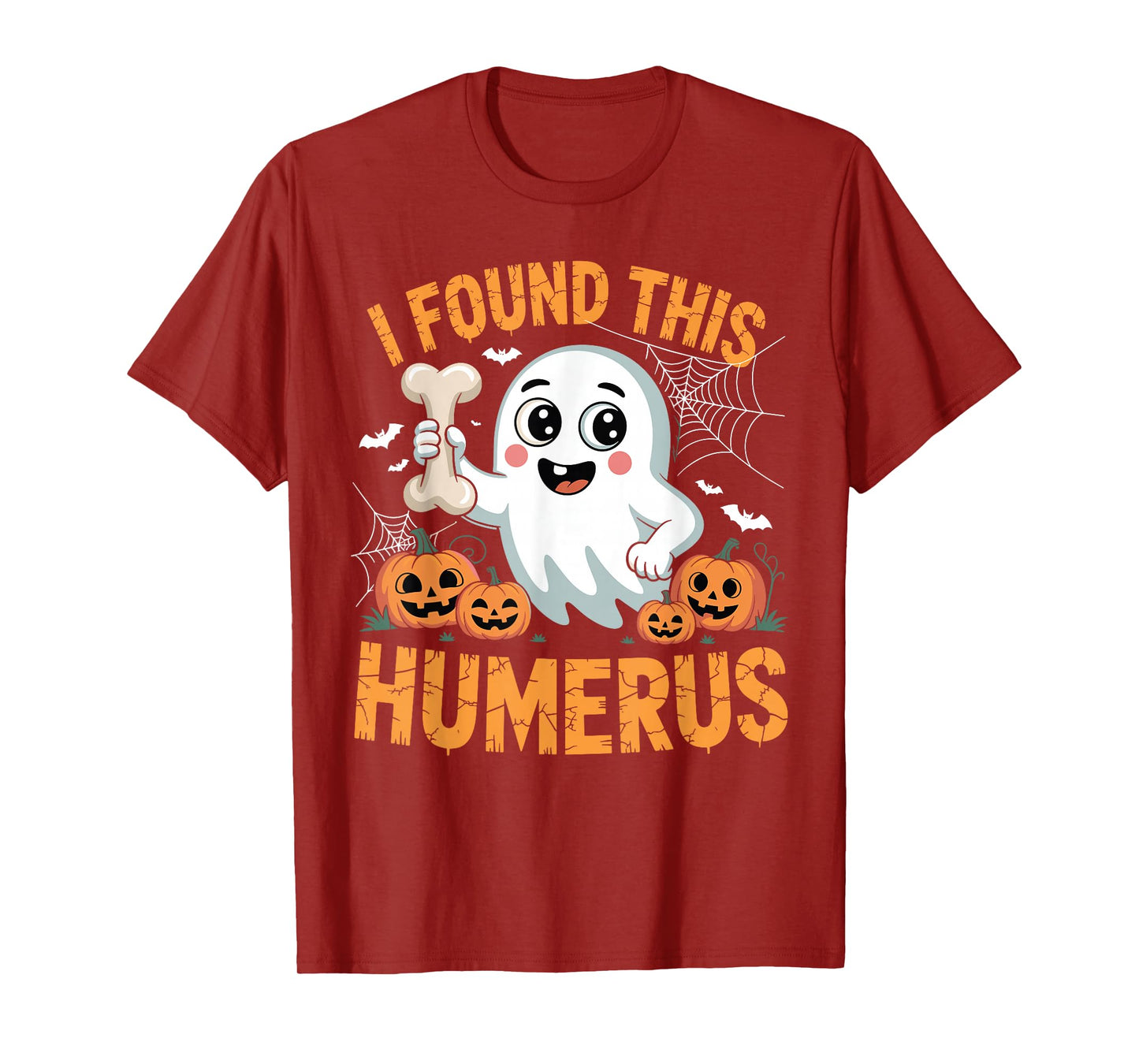 I Found This Humerus Vintage Skeleton Ghost Artwork T-Shirt