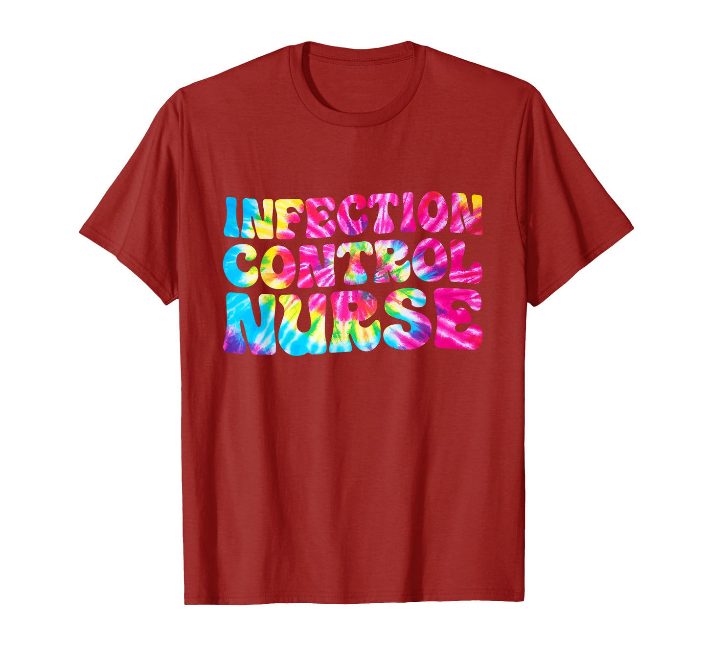 ICN Nurse Infection Control Nurse Tie Dye Nursing T-Shirt