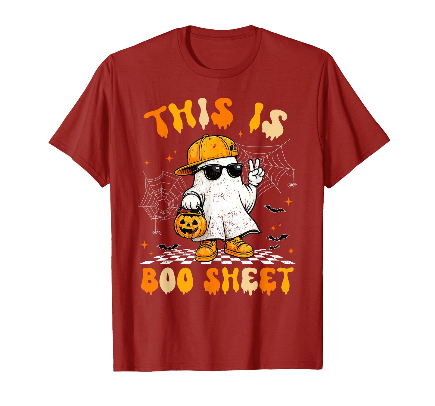 This is Boo Sheet Boo Ghost Halloween Men Women Kids T-Shirt