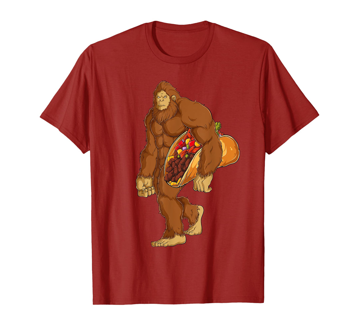 Funny Bigfoot Taco Sasquatch Cinco de Mayo Boys Men Kids T-Shirt