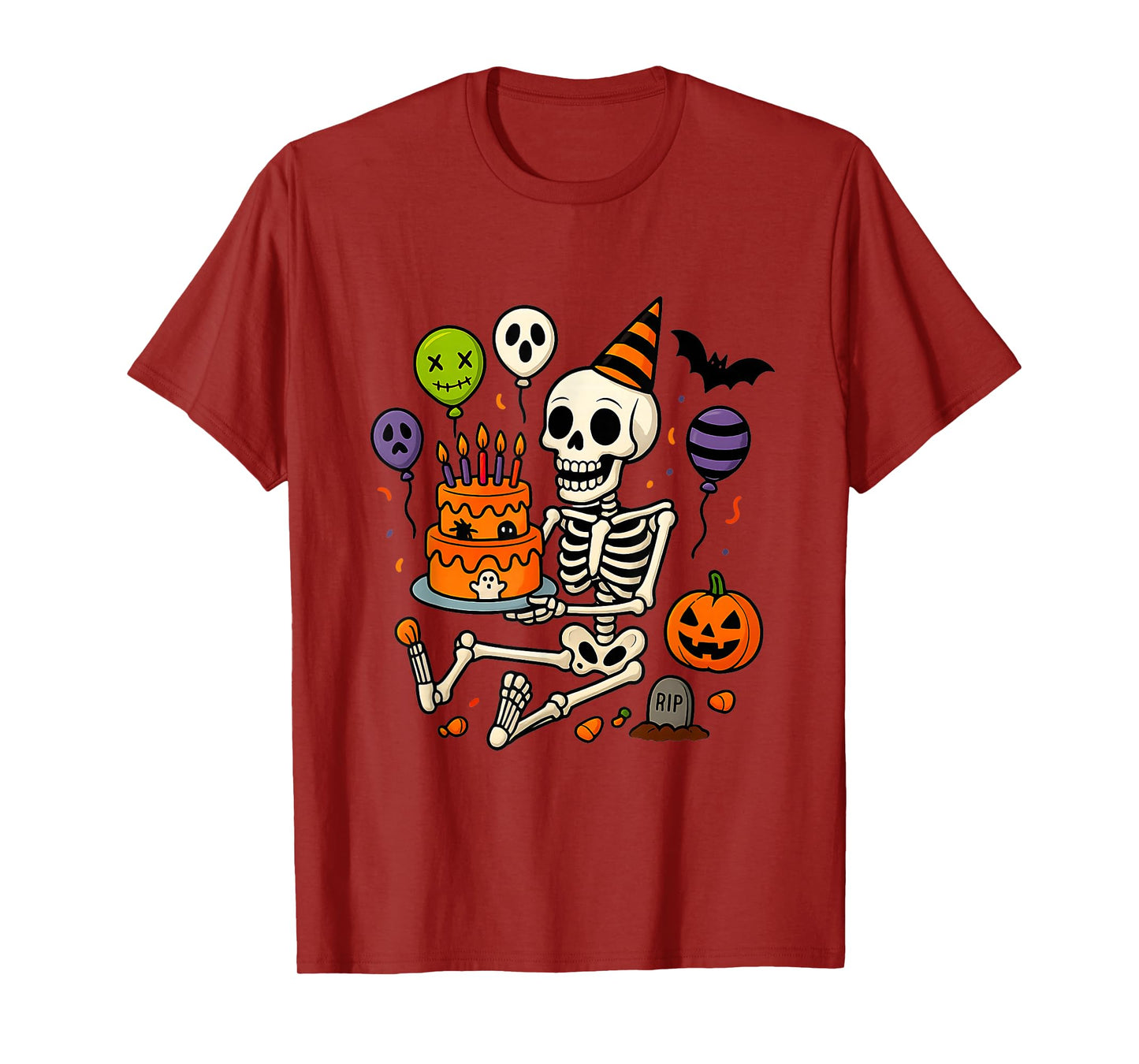 It's My Birthday Skeleton Happy Halloween Party Fun T-Shirt