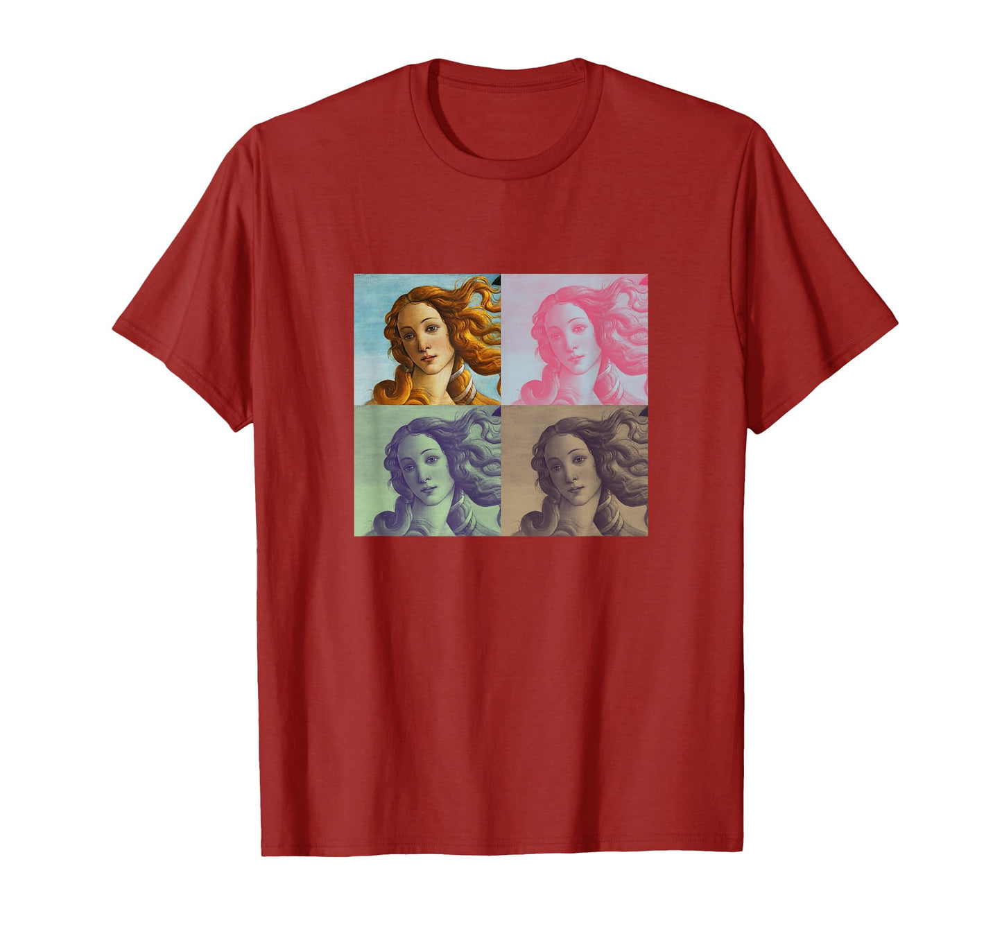 Pastel Pop Art Collage Botticelli Birth of Venus For Artists T-Shirt