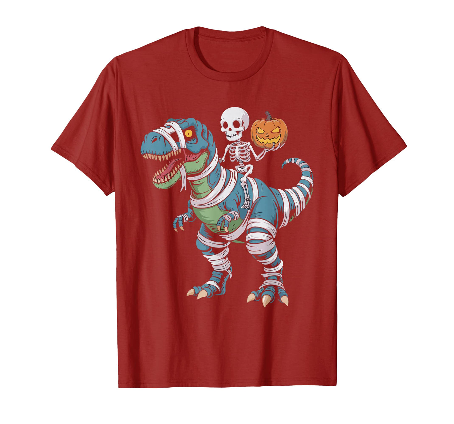 Trex Mummy Skeleton Tyrannosaurus Halloween T-Shirt