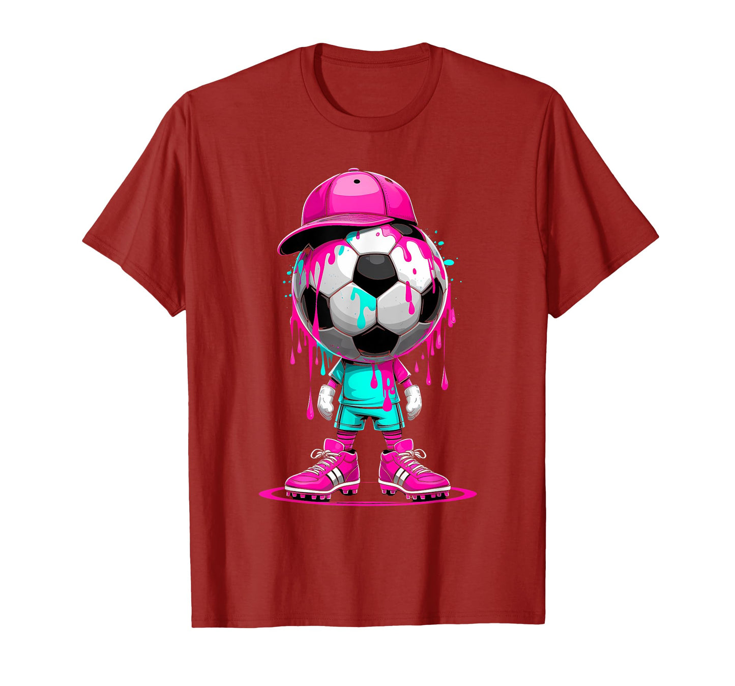 Soccer Drip Girls and Boys Ice Cream Drip Youth Game Day T-Shirt