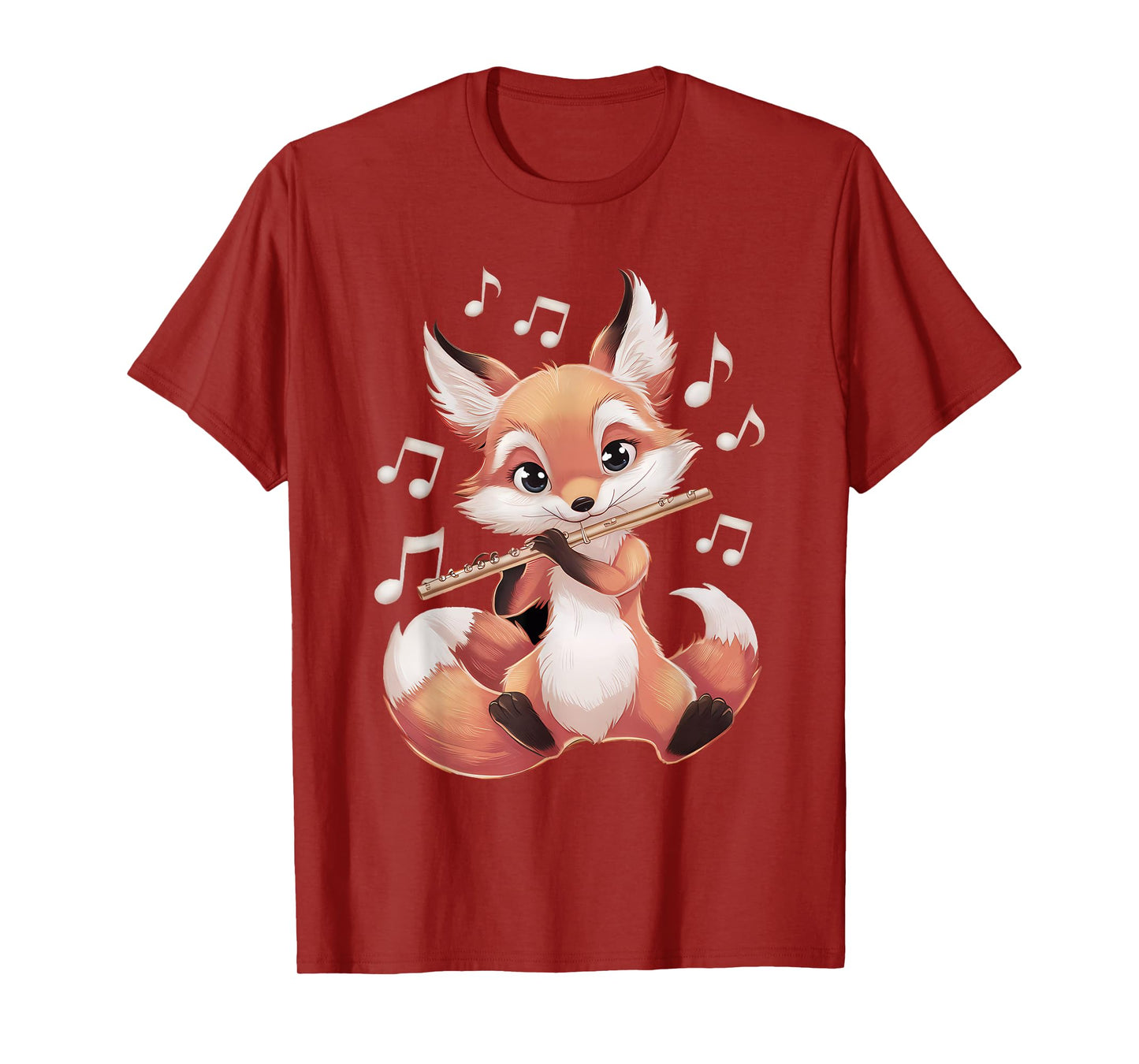 Fox Playing Flute T-Shirt