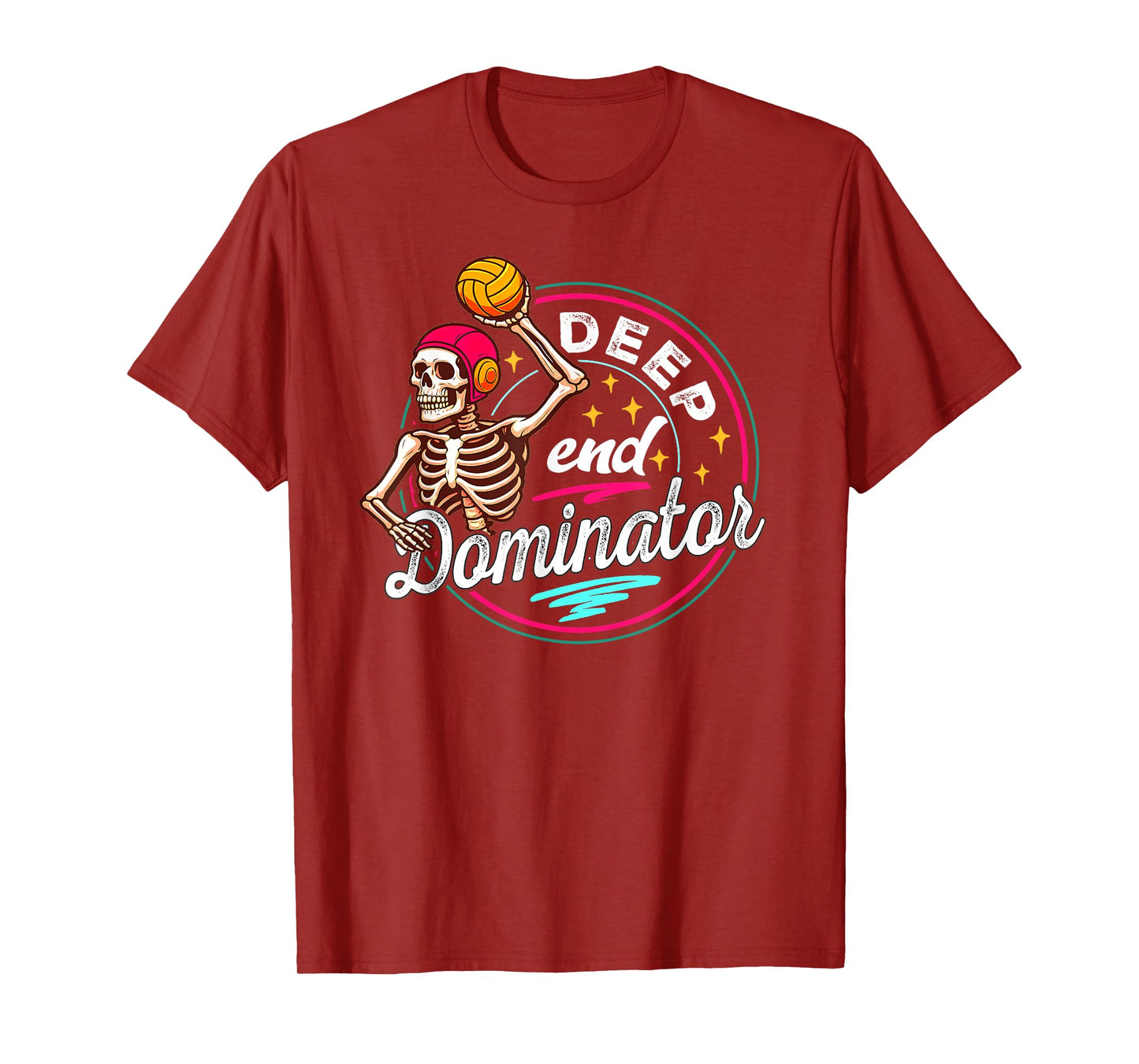 Water Polo Tough Aggressive Player Deep End Dominator T-Shirt