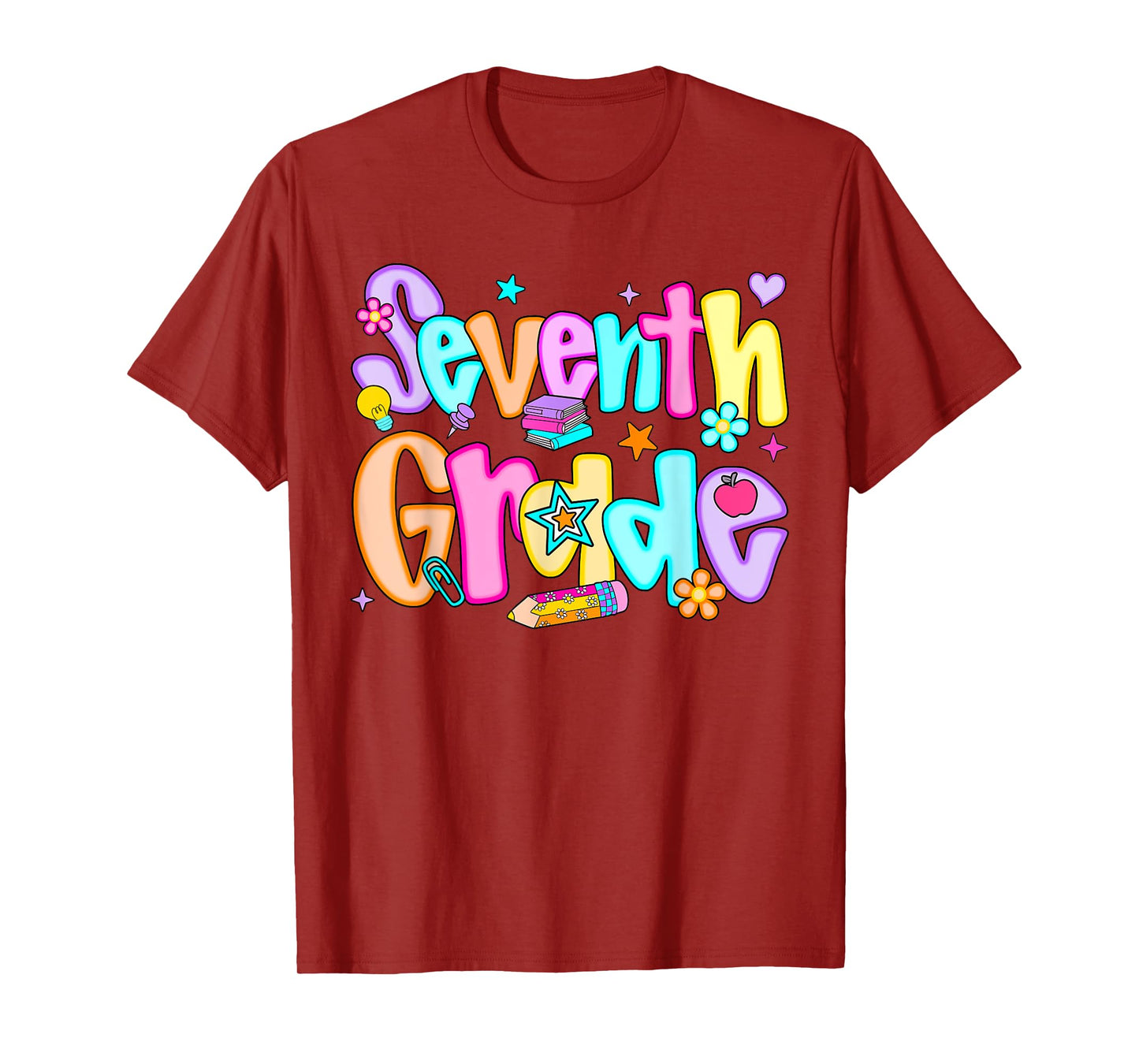 Preppy Seventh Grade Back To School 7th Grade Teachers Girls T-Shirt