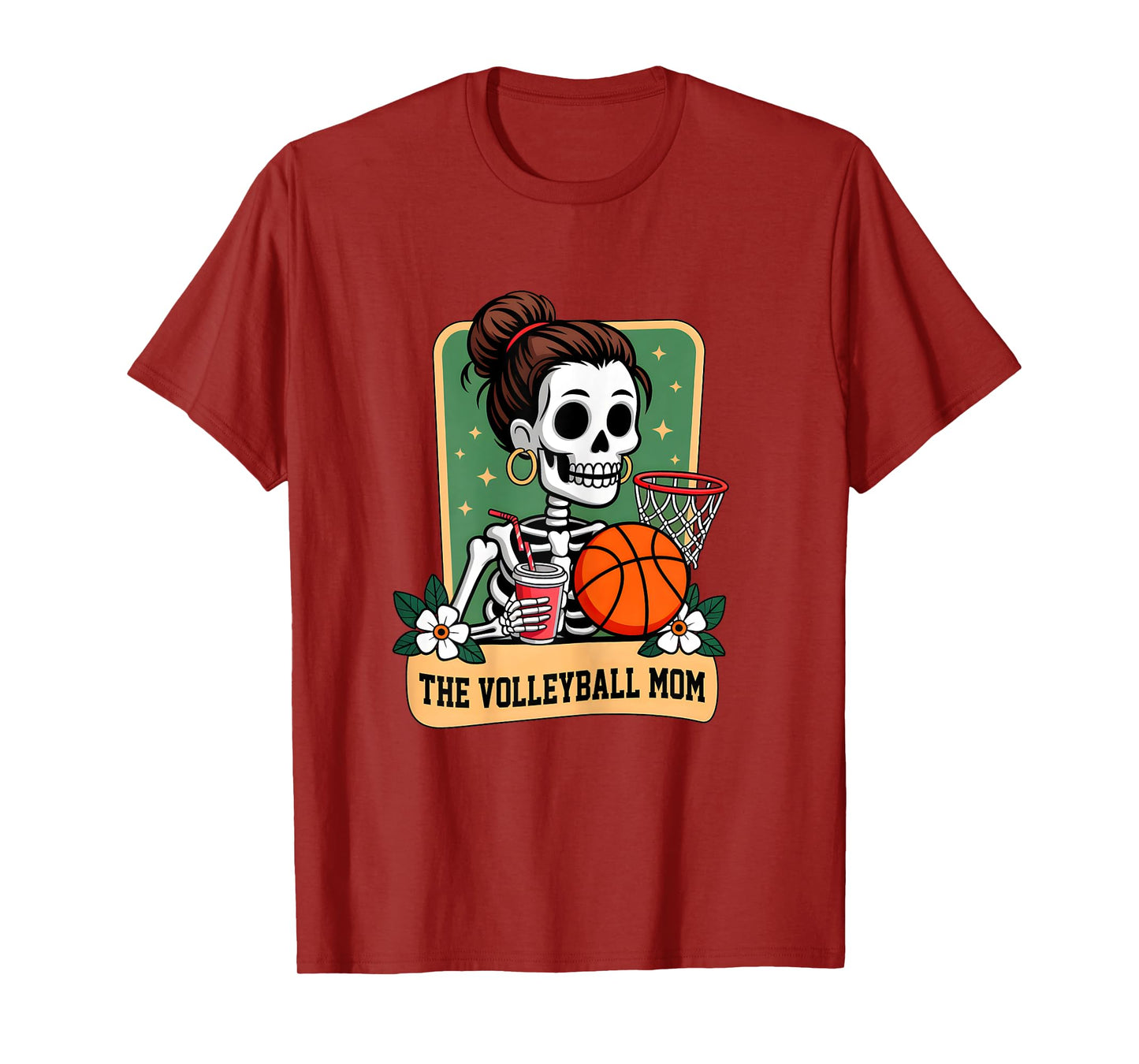 The Basketball Mom Tarot Card Skeleton Game Day Proud Moms T-Shirt