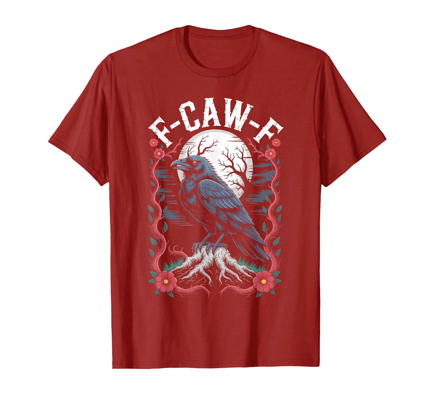 Funny F-Caw-F Black Crow Sound Meme Humor T-Shirt
