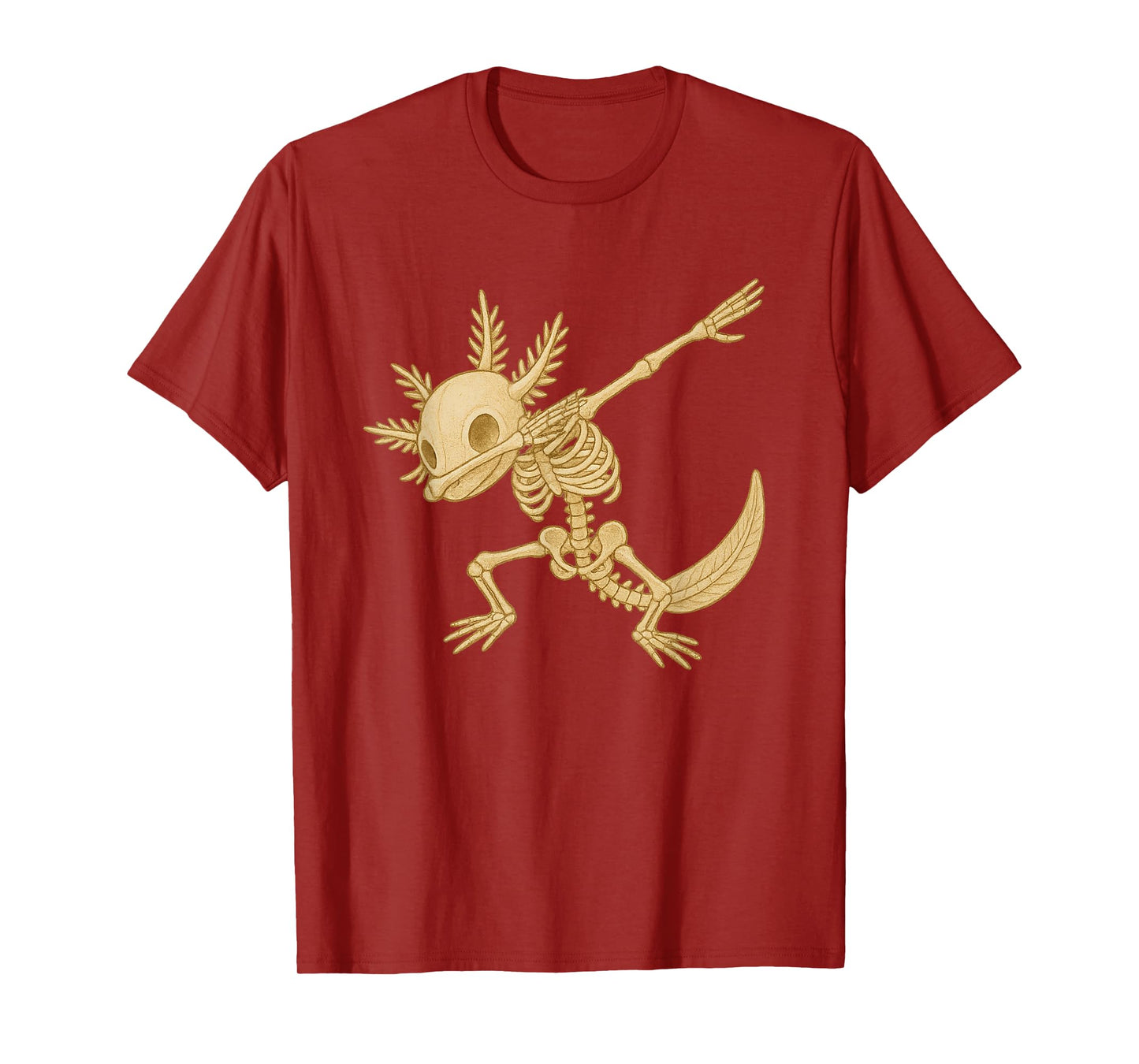 Funny Dabbing Axolotl Skeleton Halloween Axolotl Costume T-Shirt