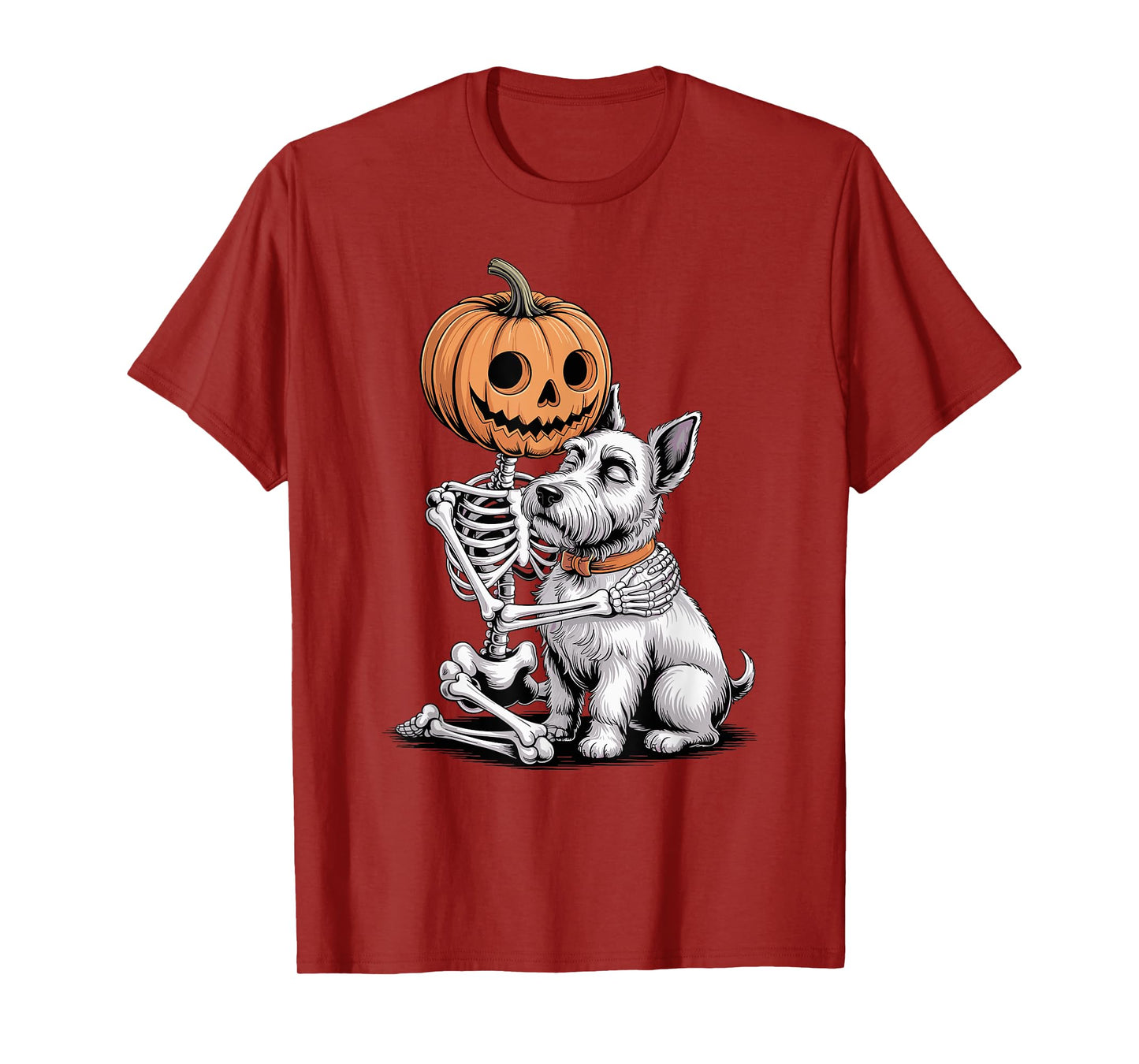 Halloween Skeleton Scottish Terrier Scottie Terriers T-Shirt