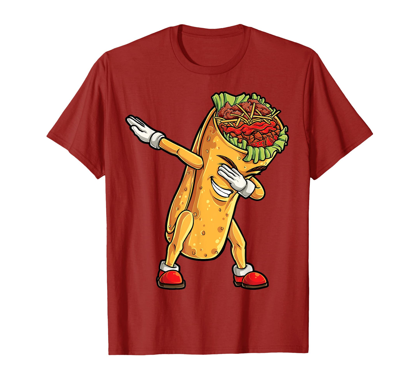 Dabbing Burrito T Shirt Cinco de Mayo Kids Boys Men Women T-Shirt