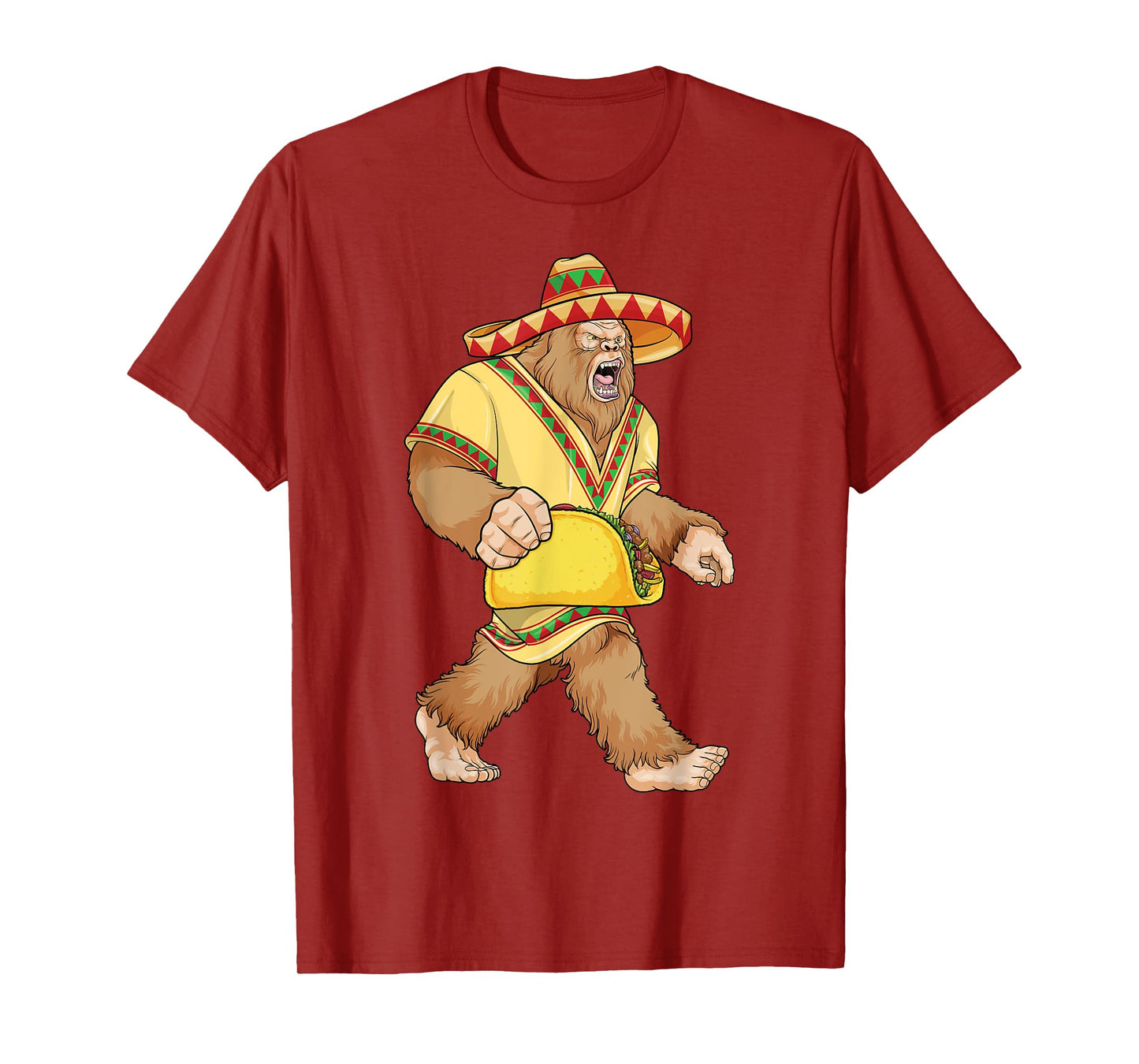 Bigfoot Taco Cinco de Mayo Mexican Bigfoot El Squatcho Boys T-Shirt