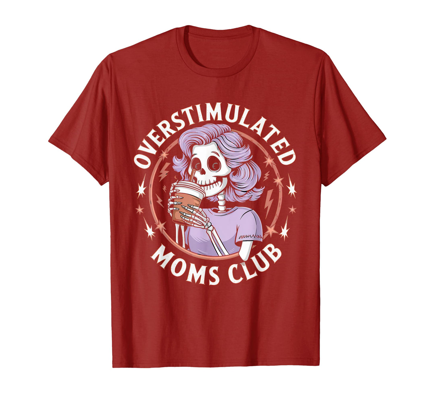 Overstimulated Moms Club Tshirt Mom Depression Mental Health T-Shirt