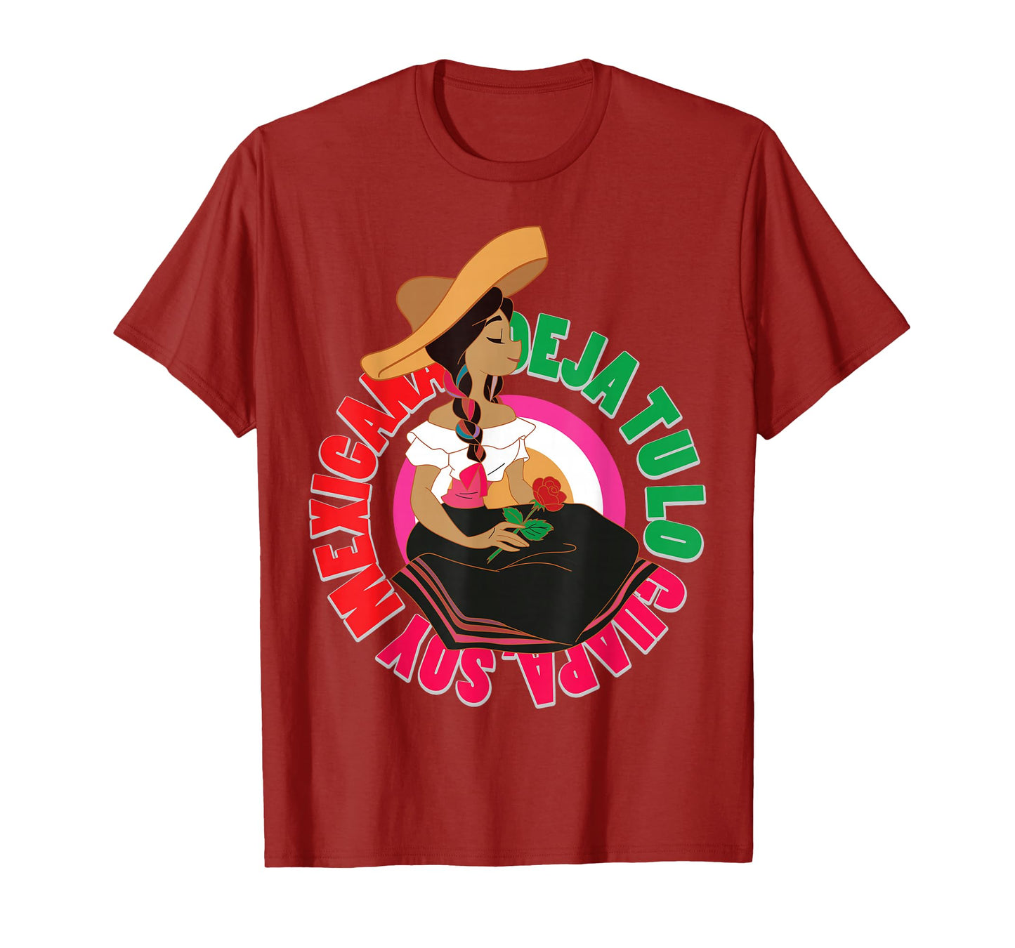 Viva Mexico Independence Day Women Girl Doll Mexican Flag T-Shirt