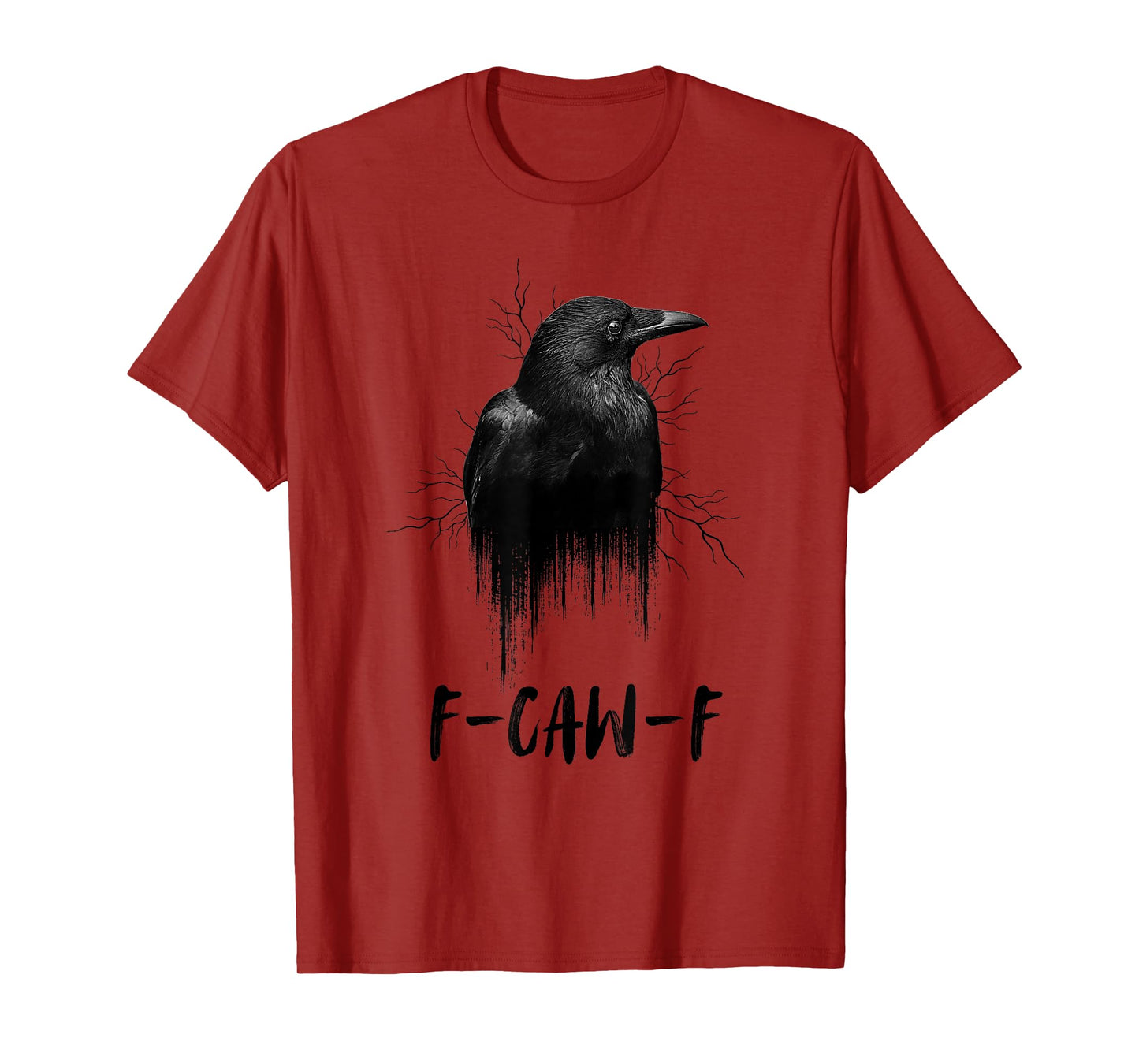 F-Caw-F Crow Tee, Funny Black Bird Raven Humor T-Shirt